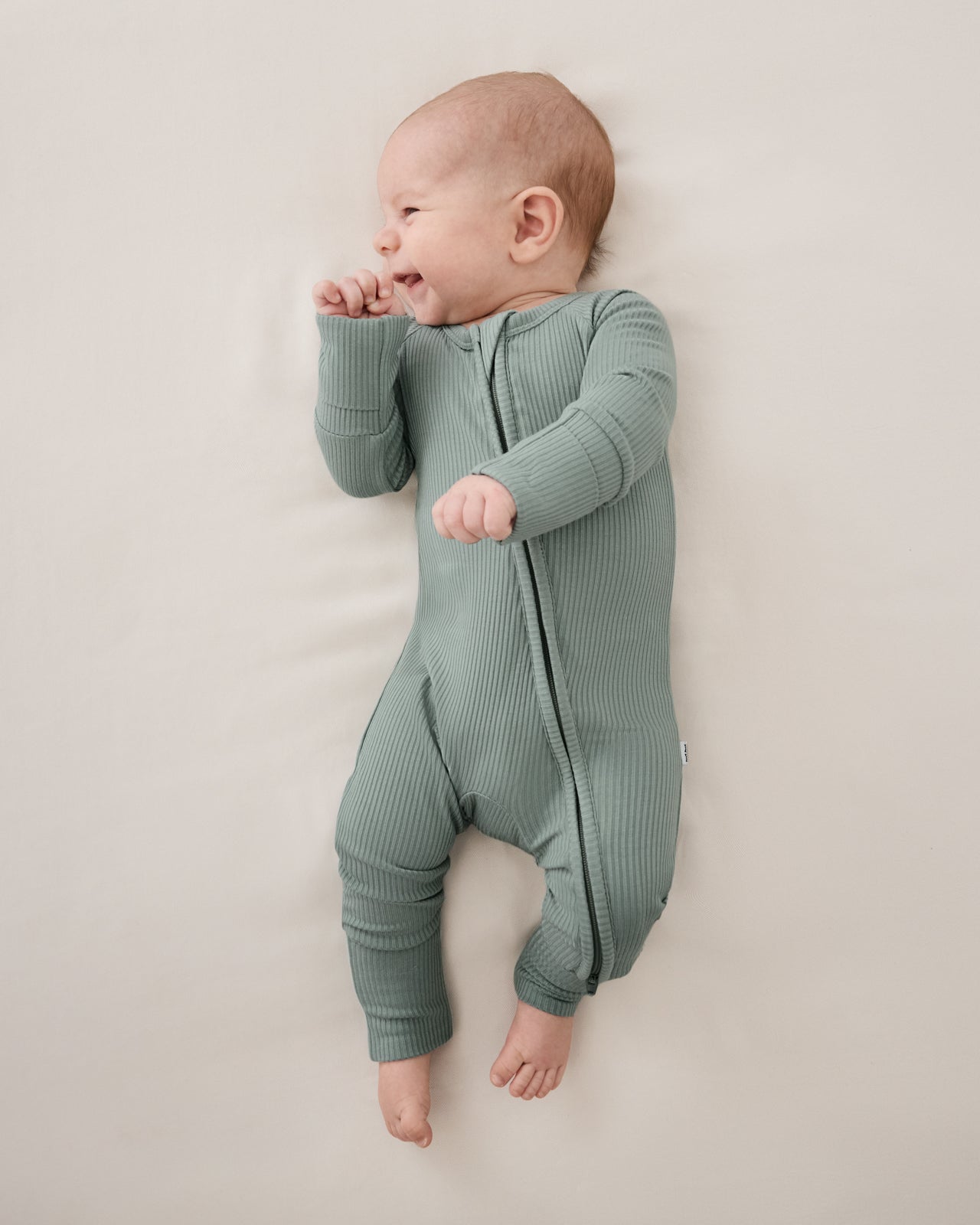Willow Ribbed Zippy - Preemie