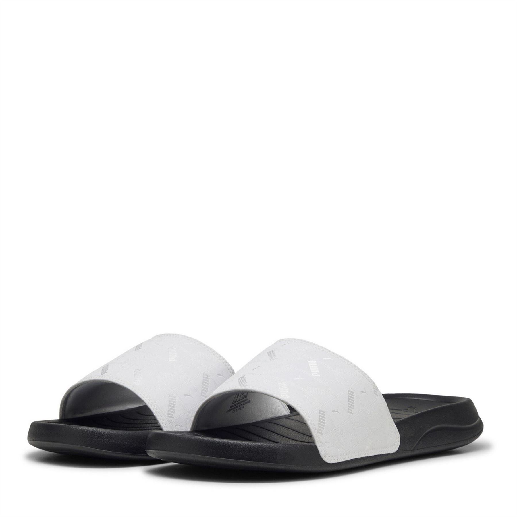 Puma Mens Popcat 20 Embedded Pool Sliders in. Black-pu - Size UK 7 | Puma Sale | Discount Designer Brands