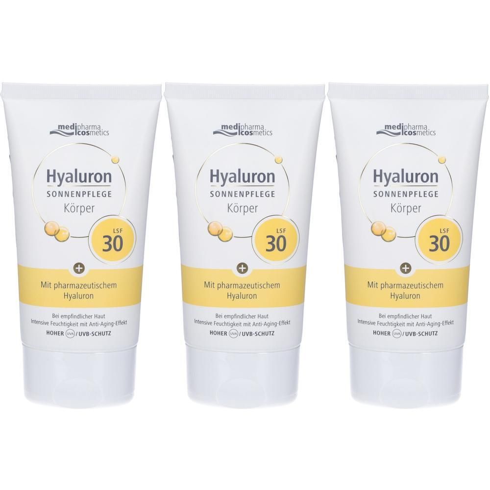 Medipharma Hyaluron Crema Solare Corpo SPF30 3x150 ml