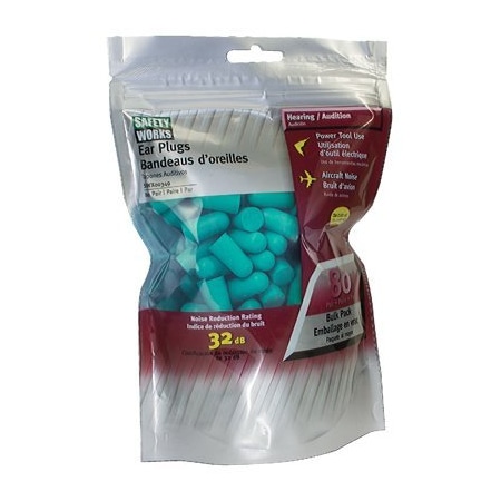 SAFETY WORKS SW21380 80PR Foam Ear Plug - SAFETY WORKS
