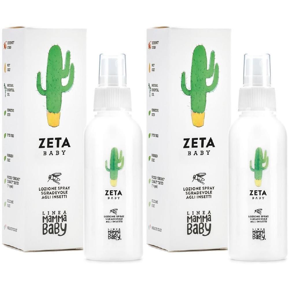 Linea Mammababy Zeta Baby Lozione Spray Sgradevole Agli Inse0 Ml 2x100