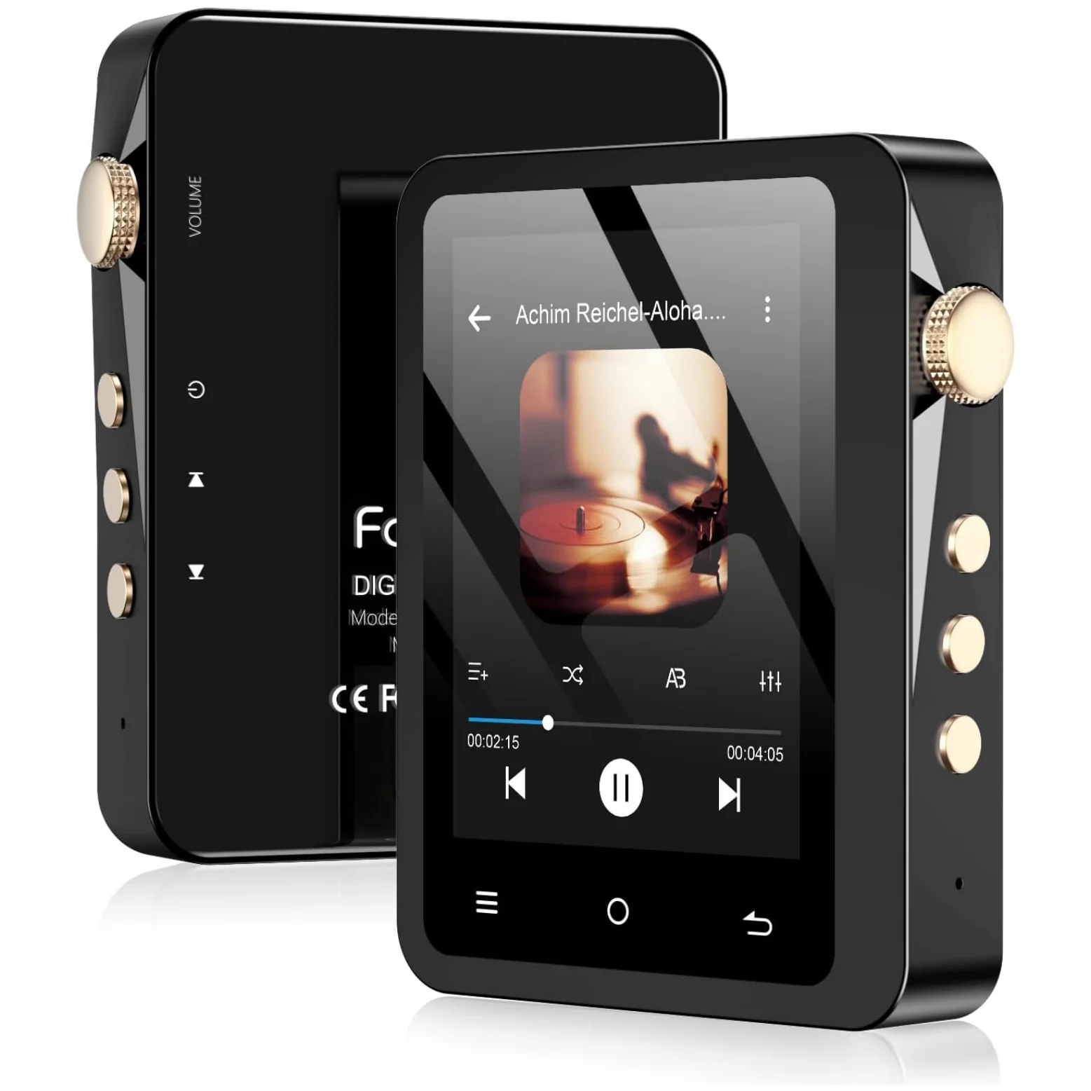 Lecteur MP3 HiFi avec Bluetooth 5.3, lecteur de musique audio numérique haute résolution DSD sans perte, lecteur audio portable 64 Go avec 2,8