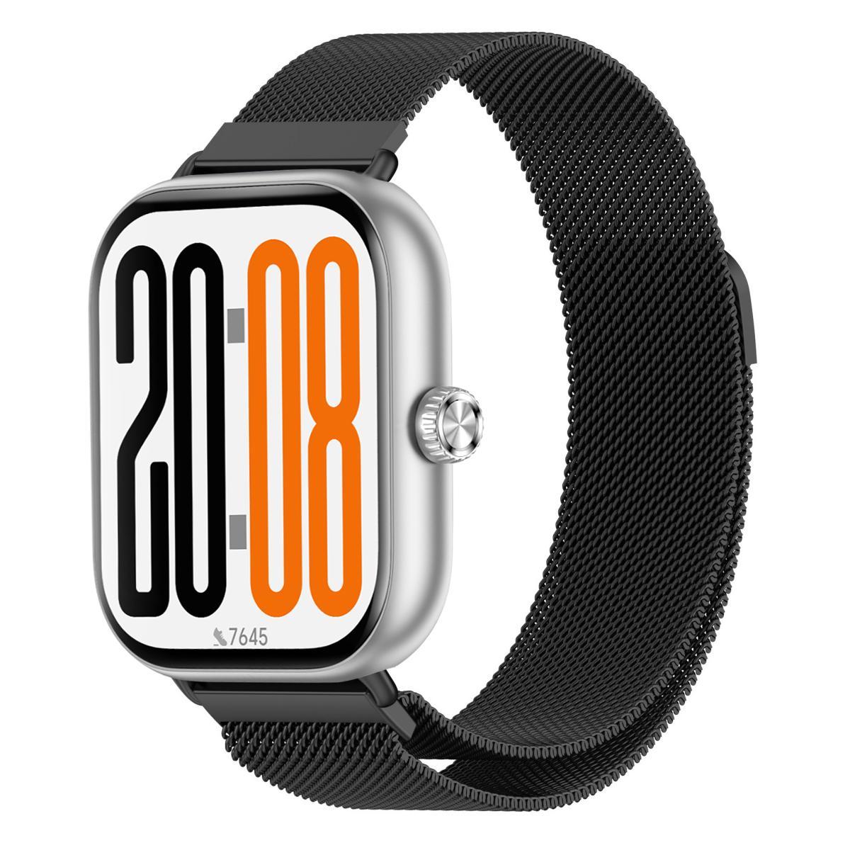 Honor Watch X5 Milanese Magnetic Watch Band Premium Stainless Steel Watch Strap black