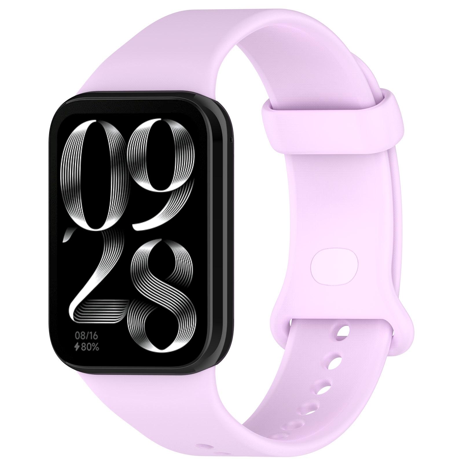 Xiaomi Band 10 Pro Redmi Watch 6 5 Silicone Watch Band Soft Replacement Strap With Color Buckle lilac