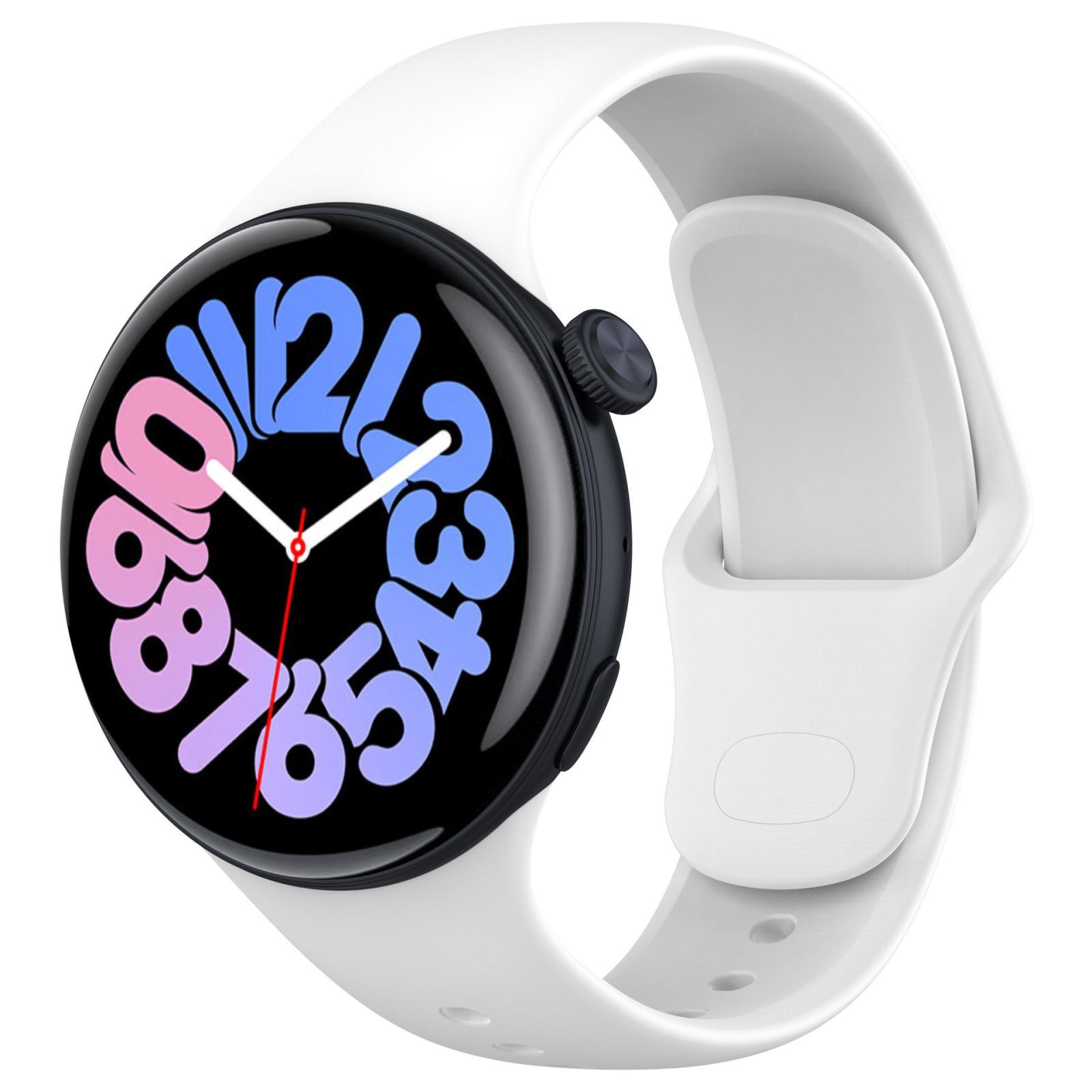 Vivo Watch 3 Silicone Watch Strap Adjustable Replacement Watch Band Soft Sport Wristband white