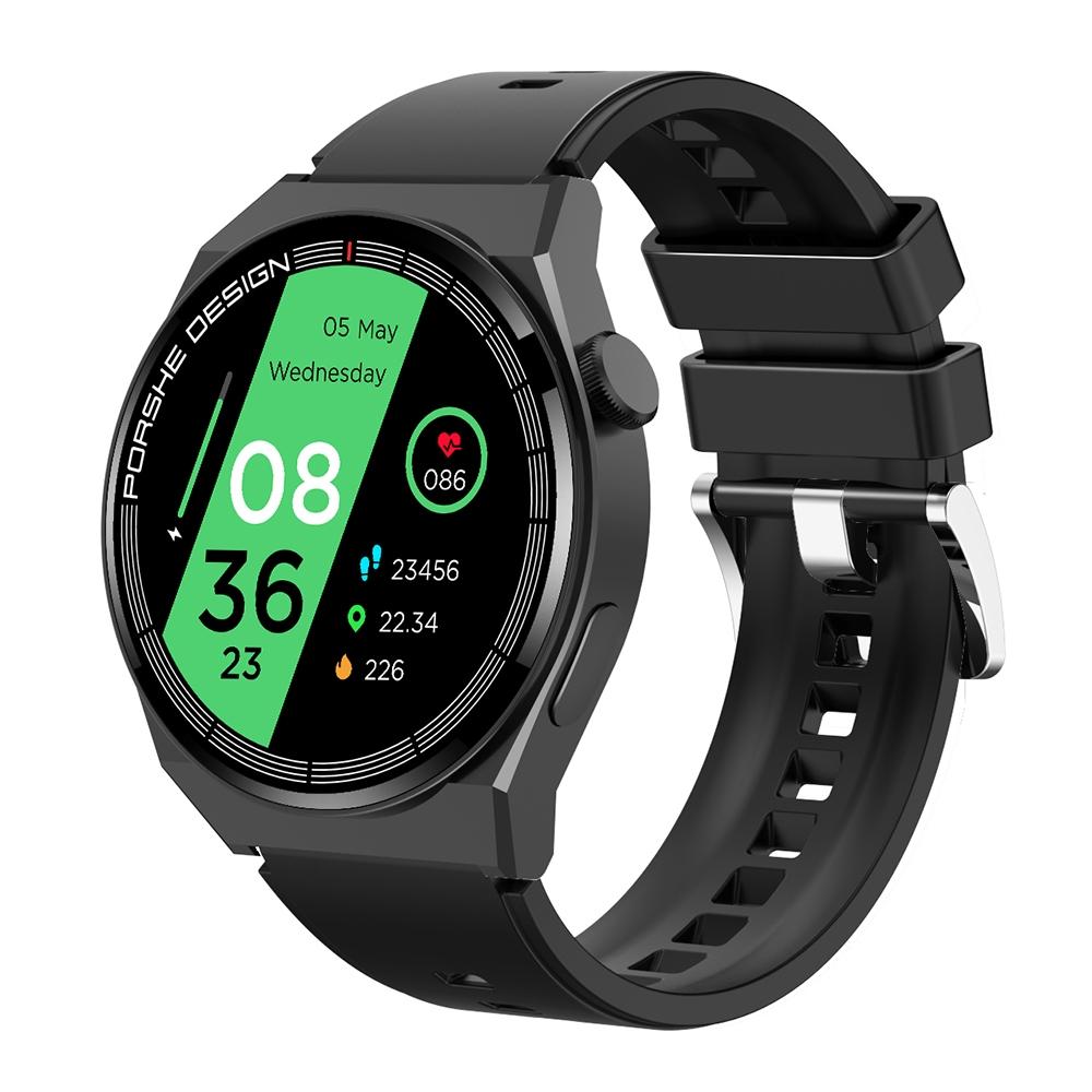 TM06 Smart Watch With Bluetooth Calling, 1.28 Inch HD Display, IP67 Waterproof Fitness Tracker black