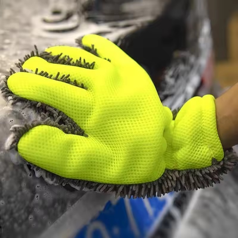 Premium Car Wash Mitt Double Sided Thick Plush Microfiber Car Wash Glove For Scratch Free Auto Detailing Premium Car Wash Mitt Double Sided Thick Plush Microfiber Car Wash Glove For Scratch Free Auto Detailing