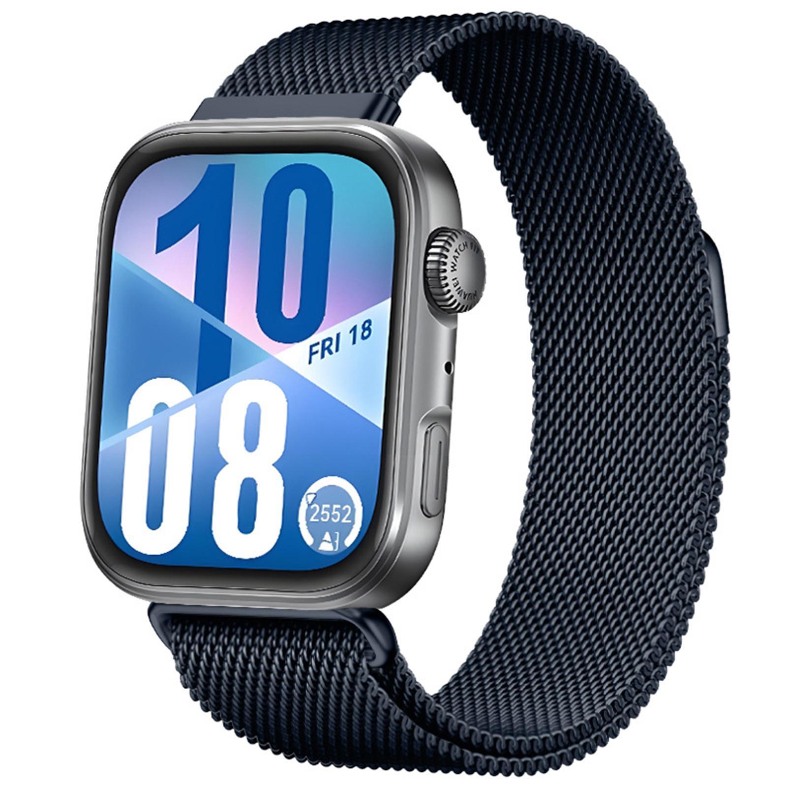 Huawei Watch Fit 5 Fit 5 Pro Fit 4 Milanese Magnetic Watch Band Stainless Steel Strap midnight Blue