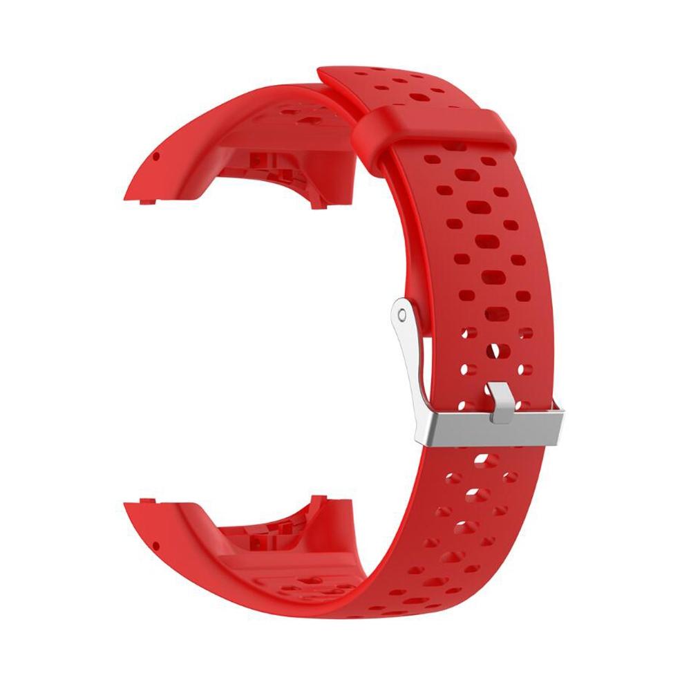 Polar M400 M430 Silicone Watch Band Soft Adjustable Replacement Strap For Sports Fitness Watches red