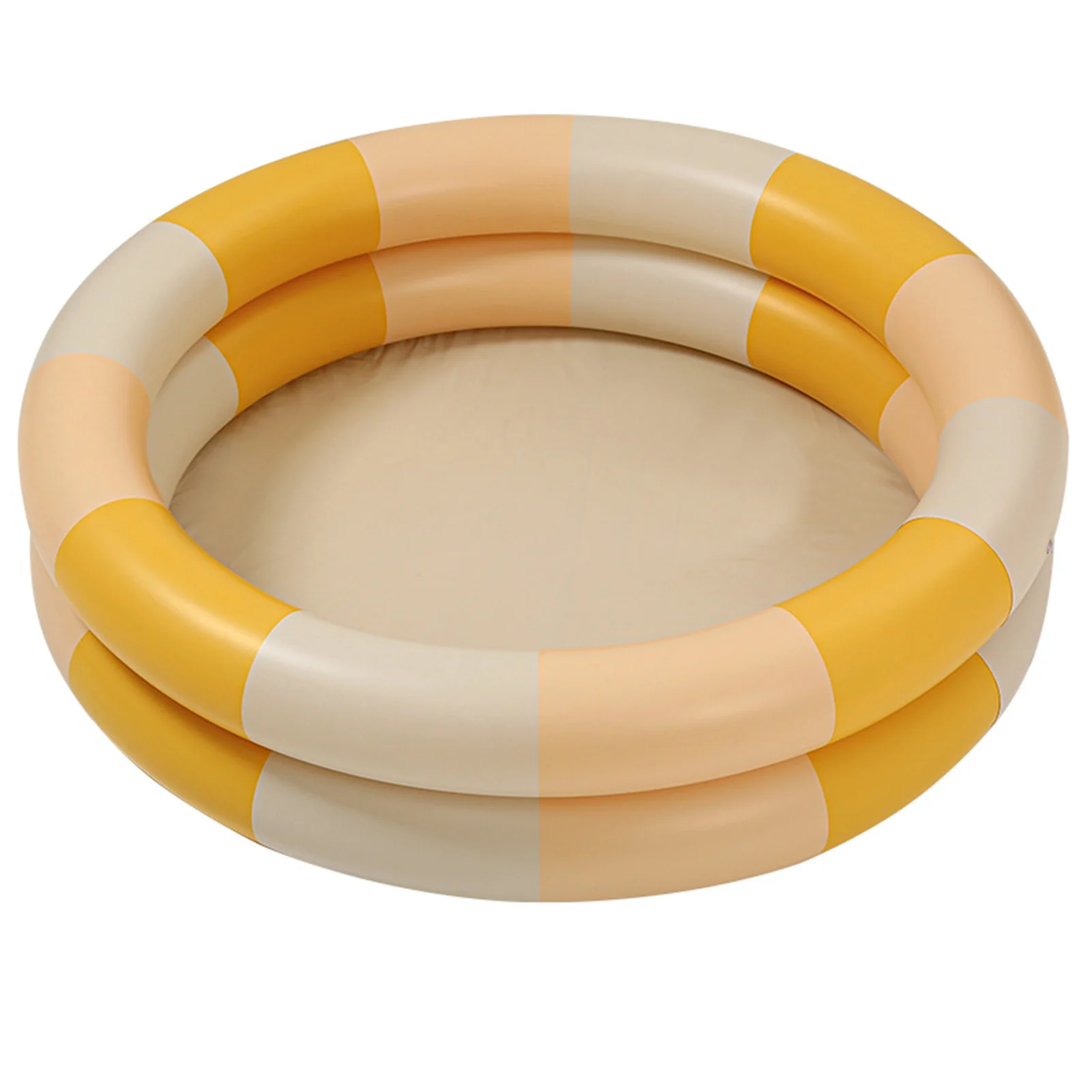 Retro Baby Inflatable Pool Thickened Kiddie Pool For Summer Water Play & Family Fun yellow
