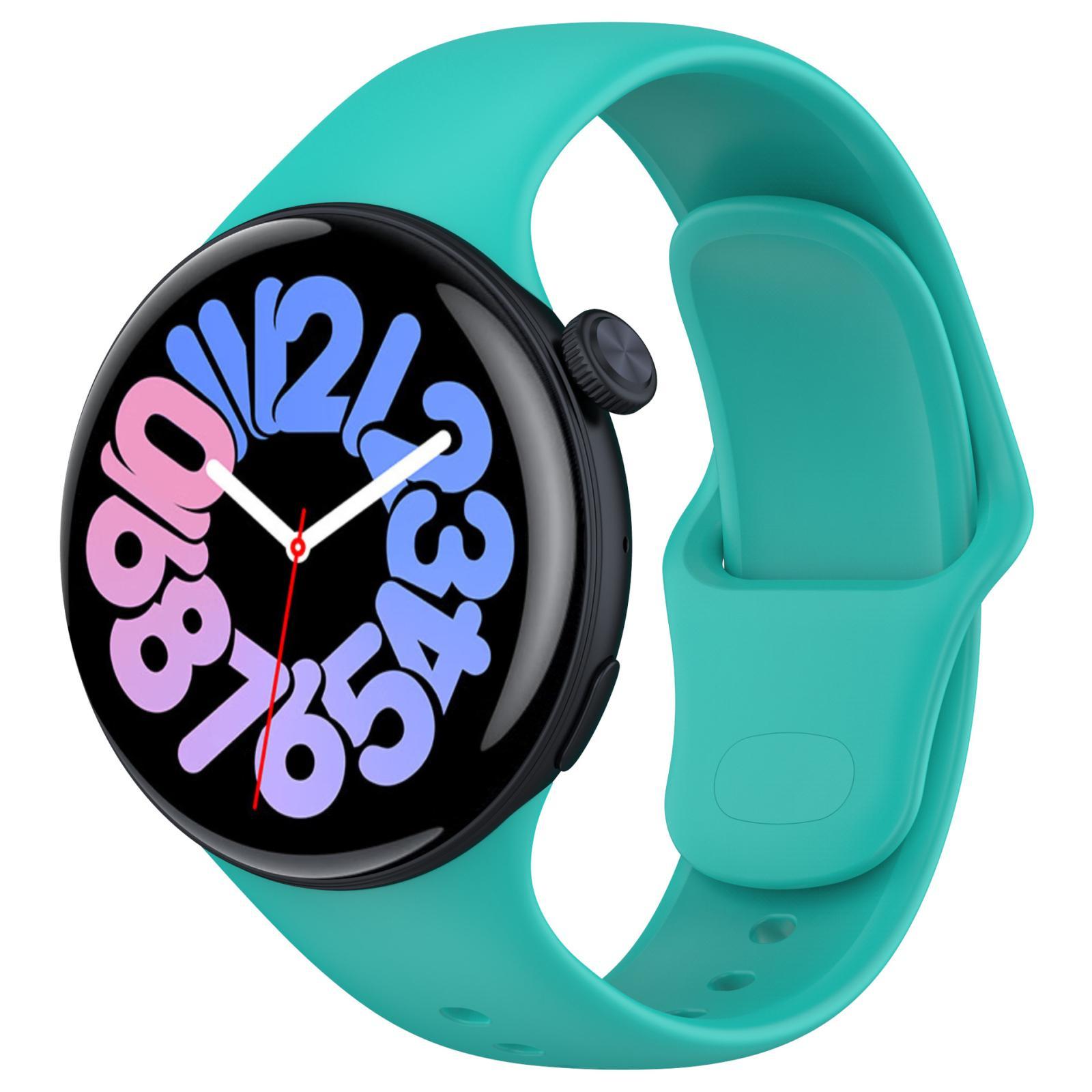 Vivo Watch 3 Silicone Watch Strap Adjustable Replacement Watch Band Soft Sport Wristband teal