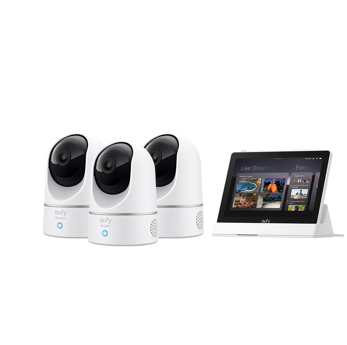 eufy Innenkamera E220 (3er-Set) mit Smart Display E10 Image