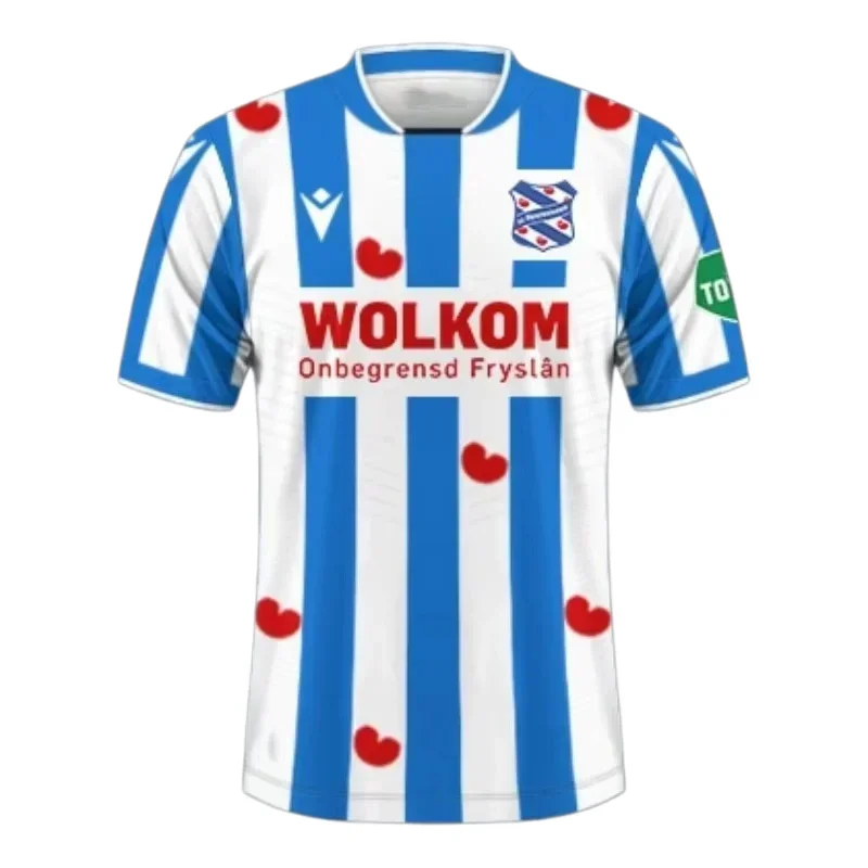 Tenue de football domicile et extérieur Heerenveen 2026 pour adultes, séchage rapide et respirante, idéale pour le sport et la plage