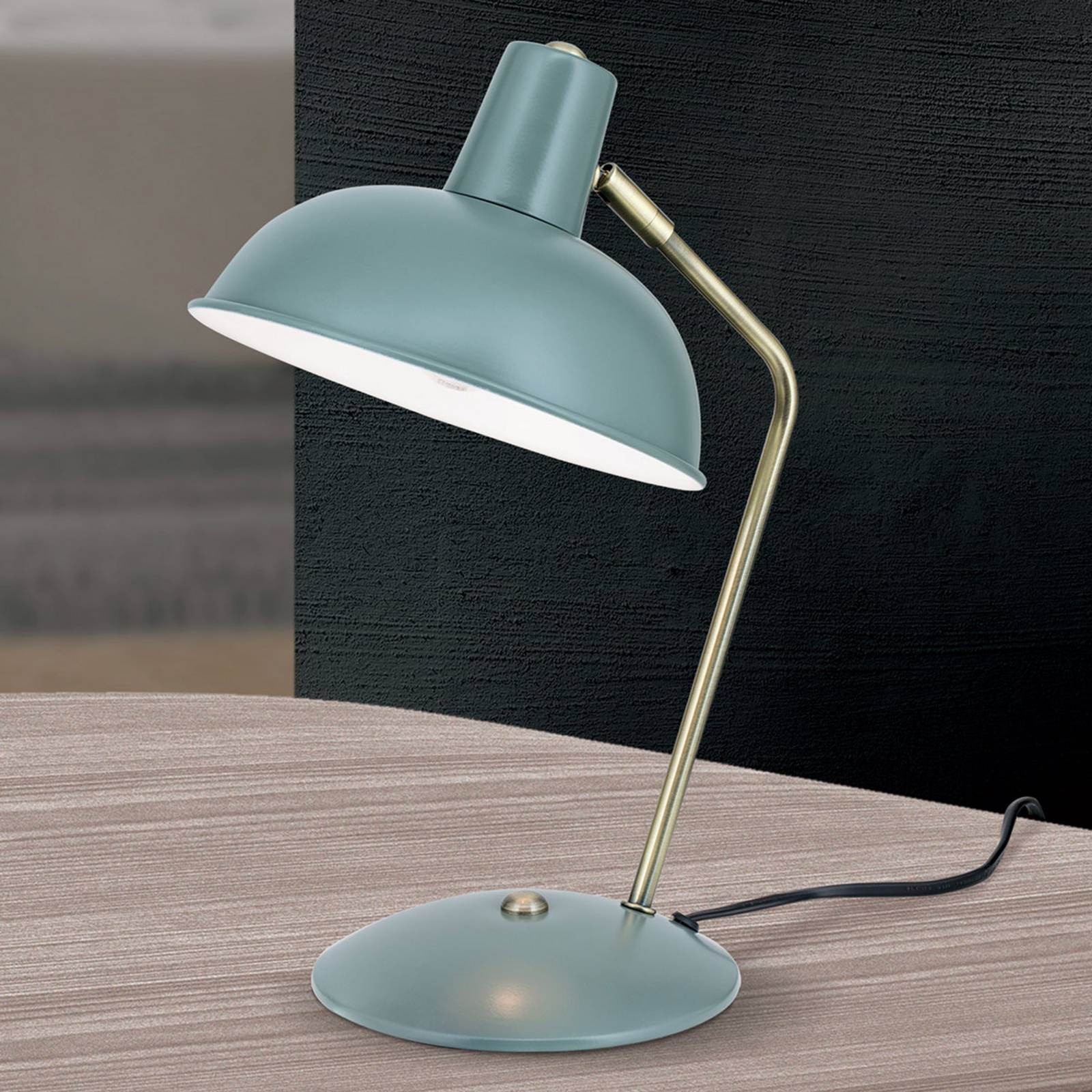 ORION Lampada da scrivania Fedra, Verde, Studio / Ufficio, Metallo, Vintage, Lampada da tavolo
