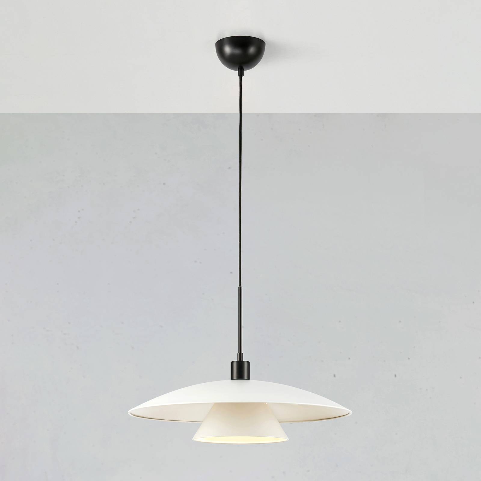 Markslöjd Lampada a sospensione Millinge, dimmerabile, Bianco / Opale, Soggiorno / Sala da pranzo, Metallo, Scandinavo, Lampada a sospensione