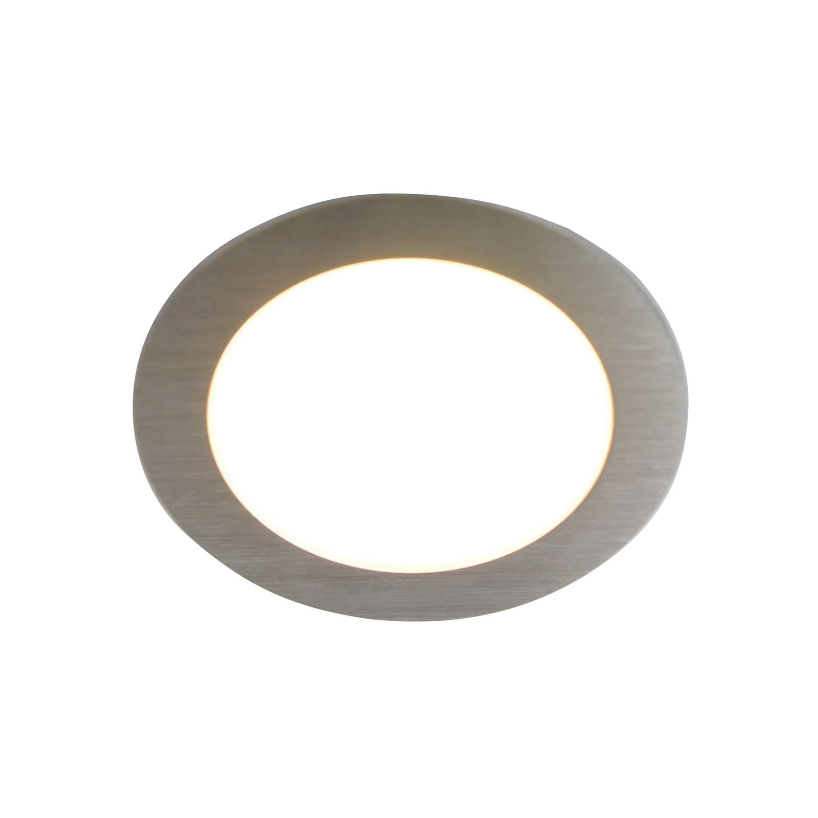 Hera Lampada LED mobili FAR 58 acciaio set 3x 3W 3.000K 58, dimmerabile, Alluminio / Grigio / Zincato, Soggiorno / Sala da pranzo, Metallo, Moderno