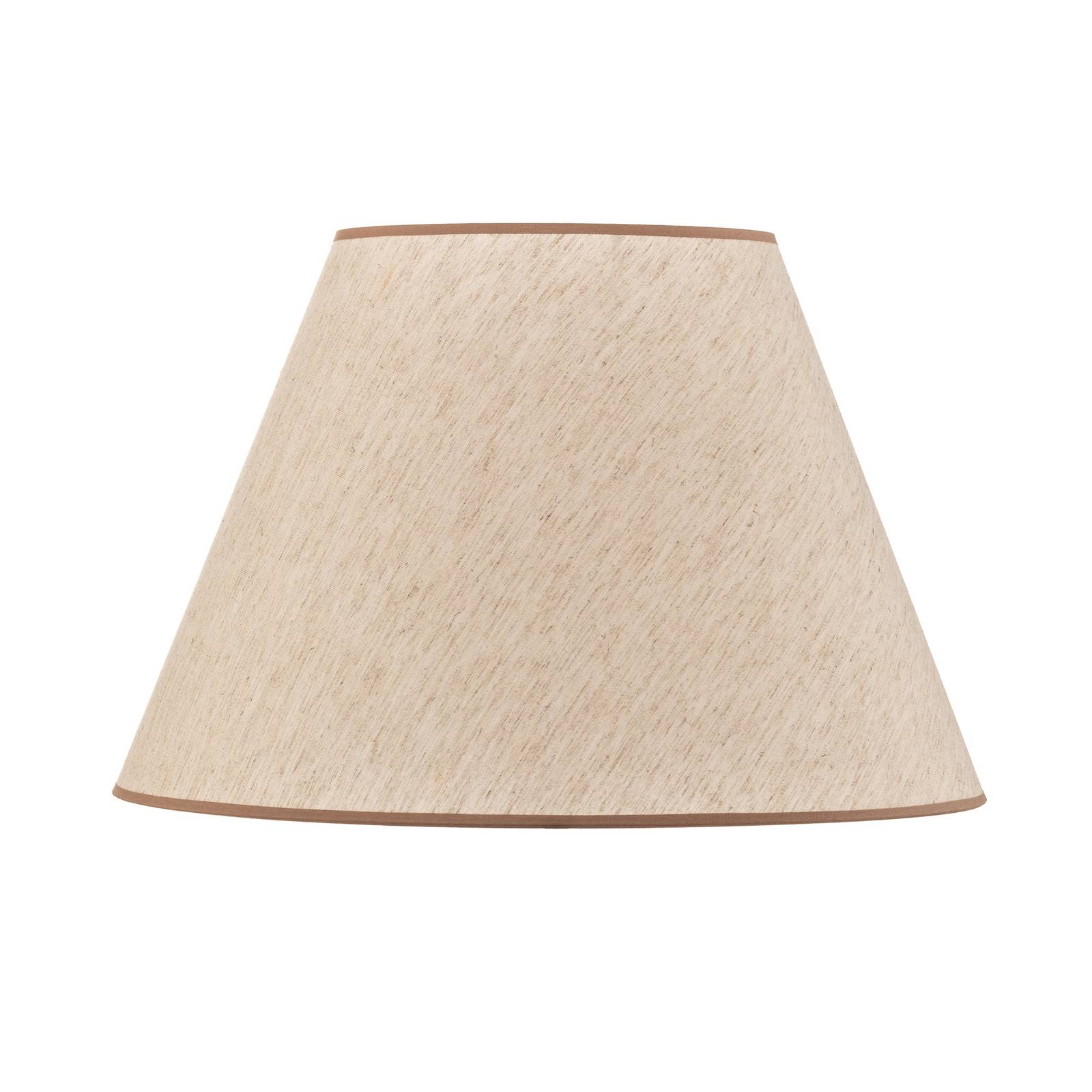 Paralume Pseudosofia per lampada da terra ecru/beige Duolla, Crema / Ambra, Tessuto / Stoffa / Seta