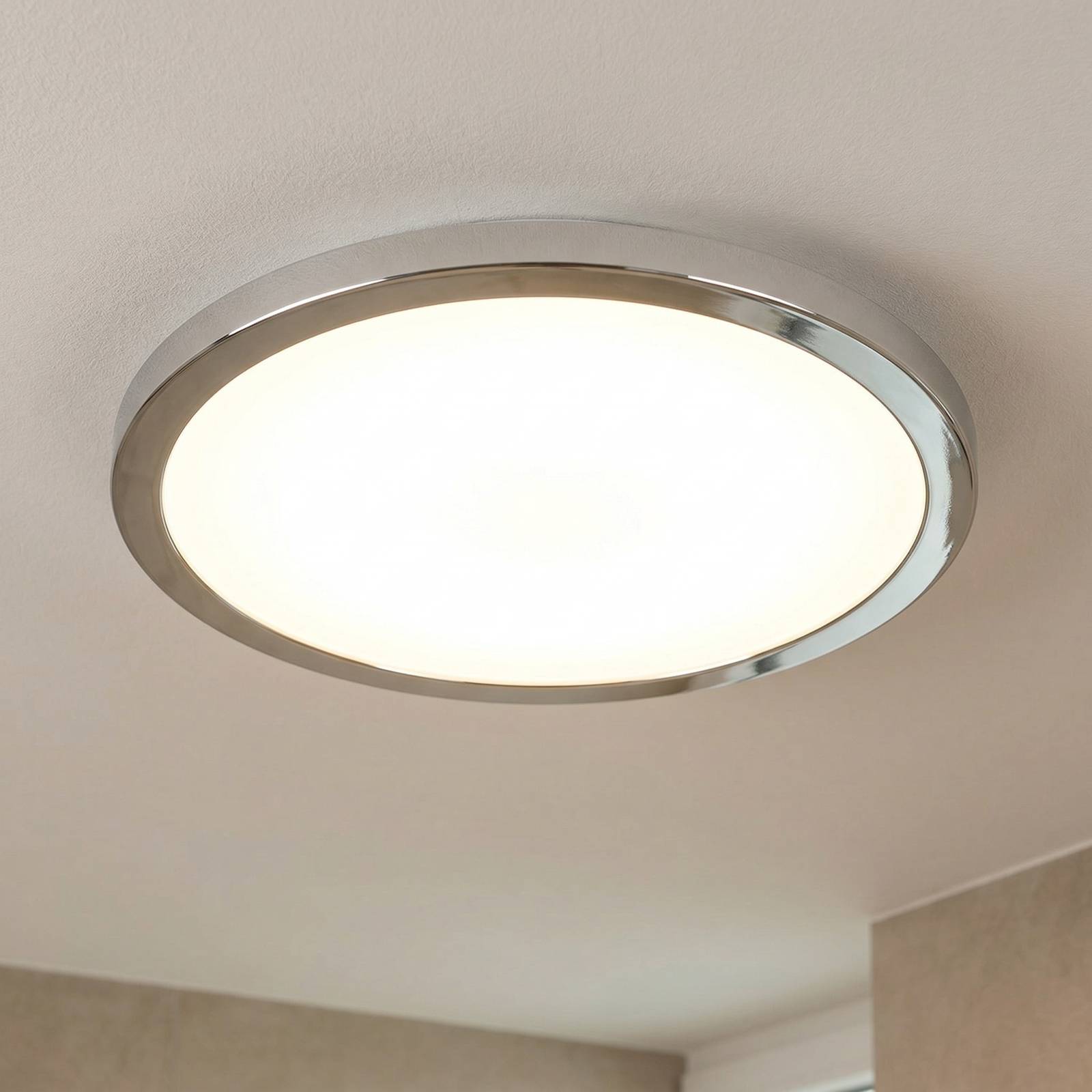 LIGHTME Plafoniera Aqua, Cromo / Argento, Bagno, Alluminio, Moderno, Plafoniera