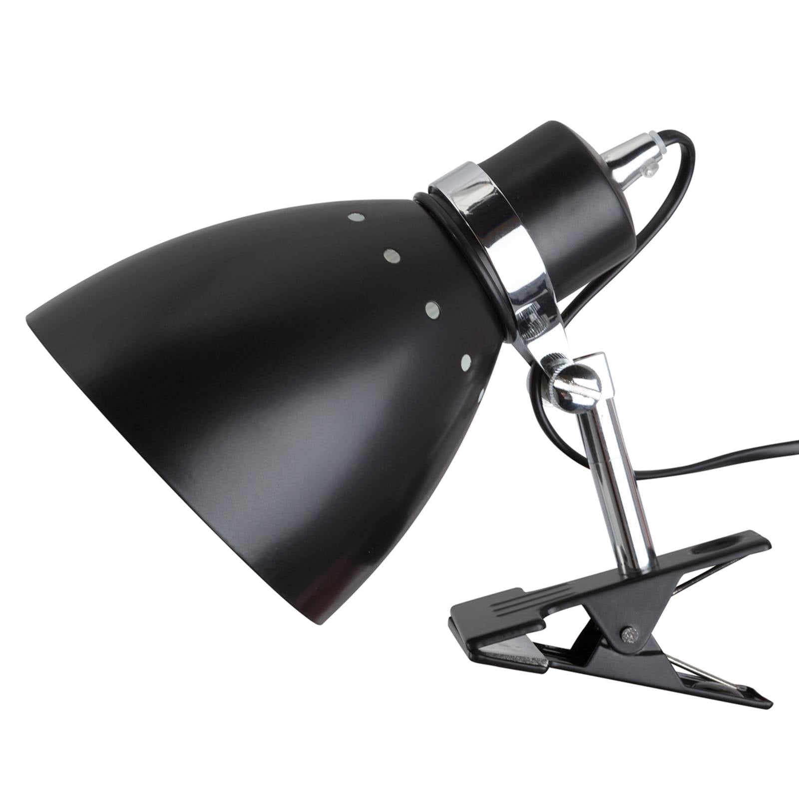 Steinhauer Lampada con morsetto Spring, Nero, Soggiorno / Sala da pranzo, Metallo, Moderno, Lampada con morsetto
