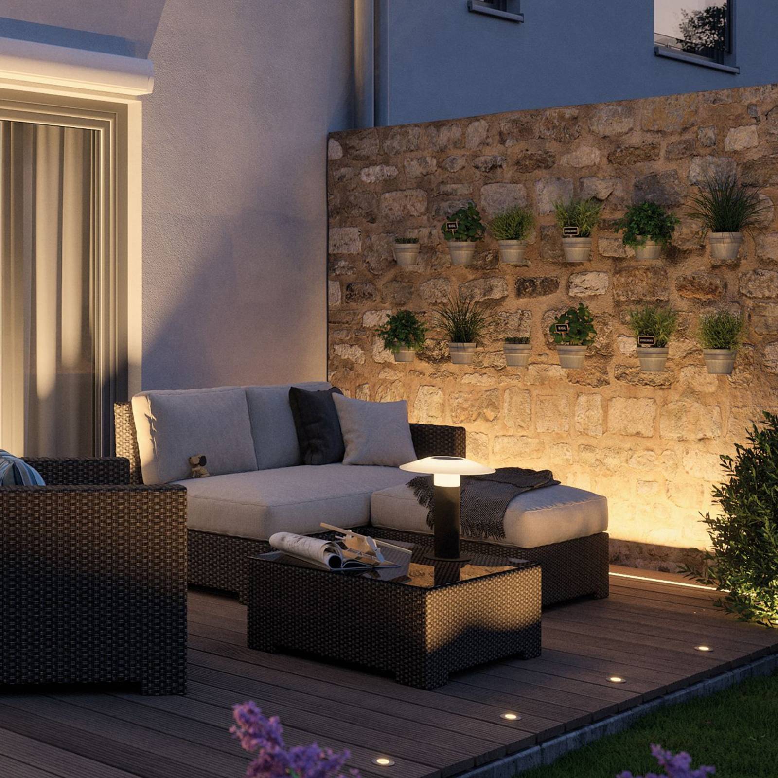 Paulmann Plug & Shine striscia luminosa da incasso 93921 90cm 93921, dimmerabile, Nero, Alluminio, Moderno