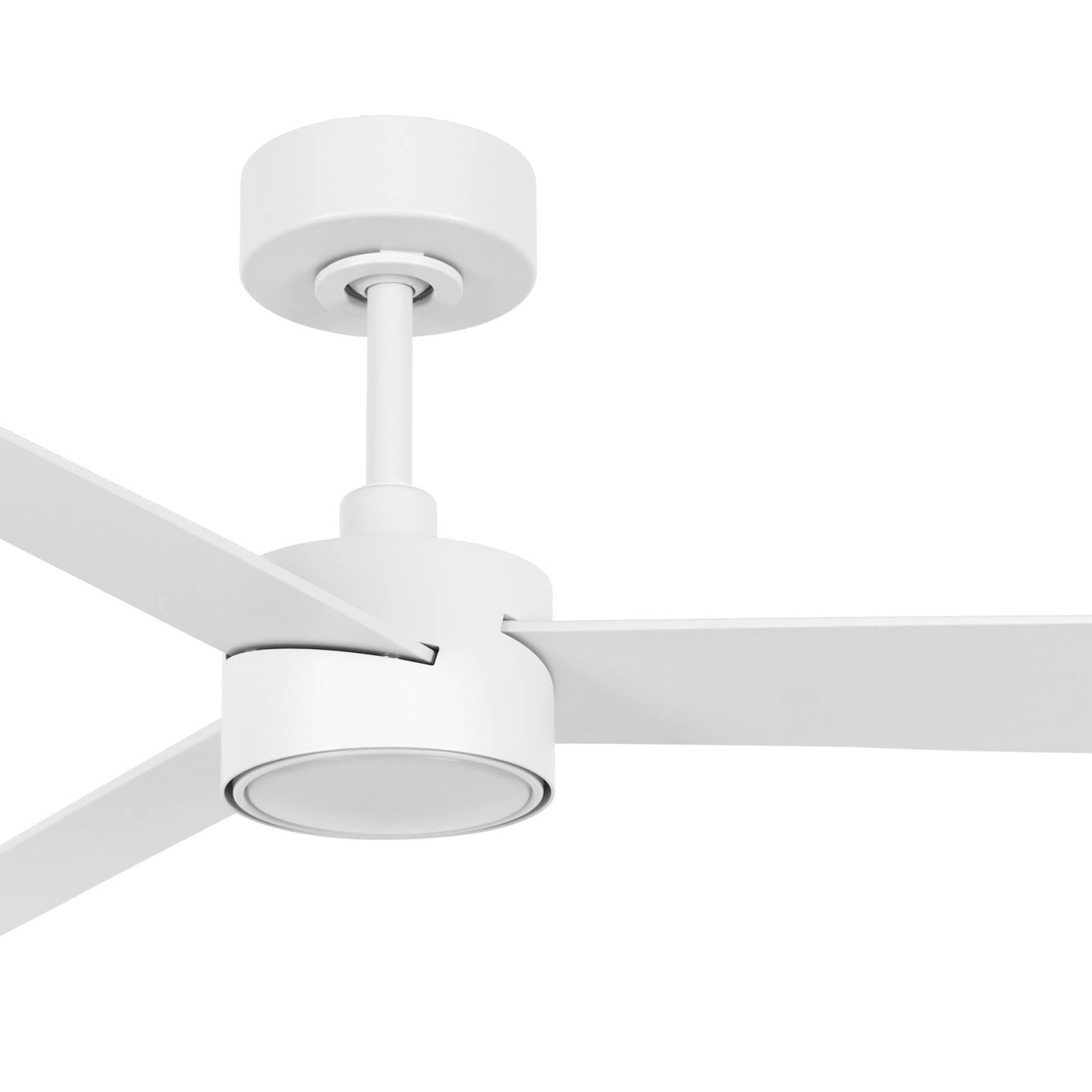 Beacon Lighting Ventilatore da soffitto con luce Clima IV, bianco, silenzioso Climate dimmerabile, Bianco / Opale, Soggiorno / Sala da pranzo, Plastica, Moderno
