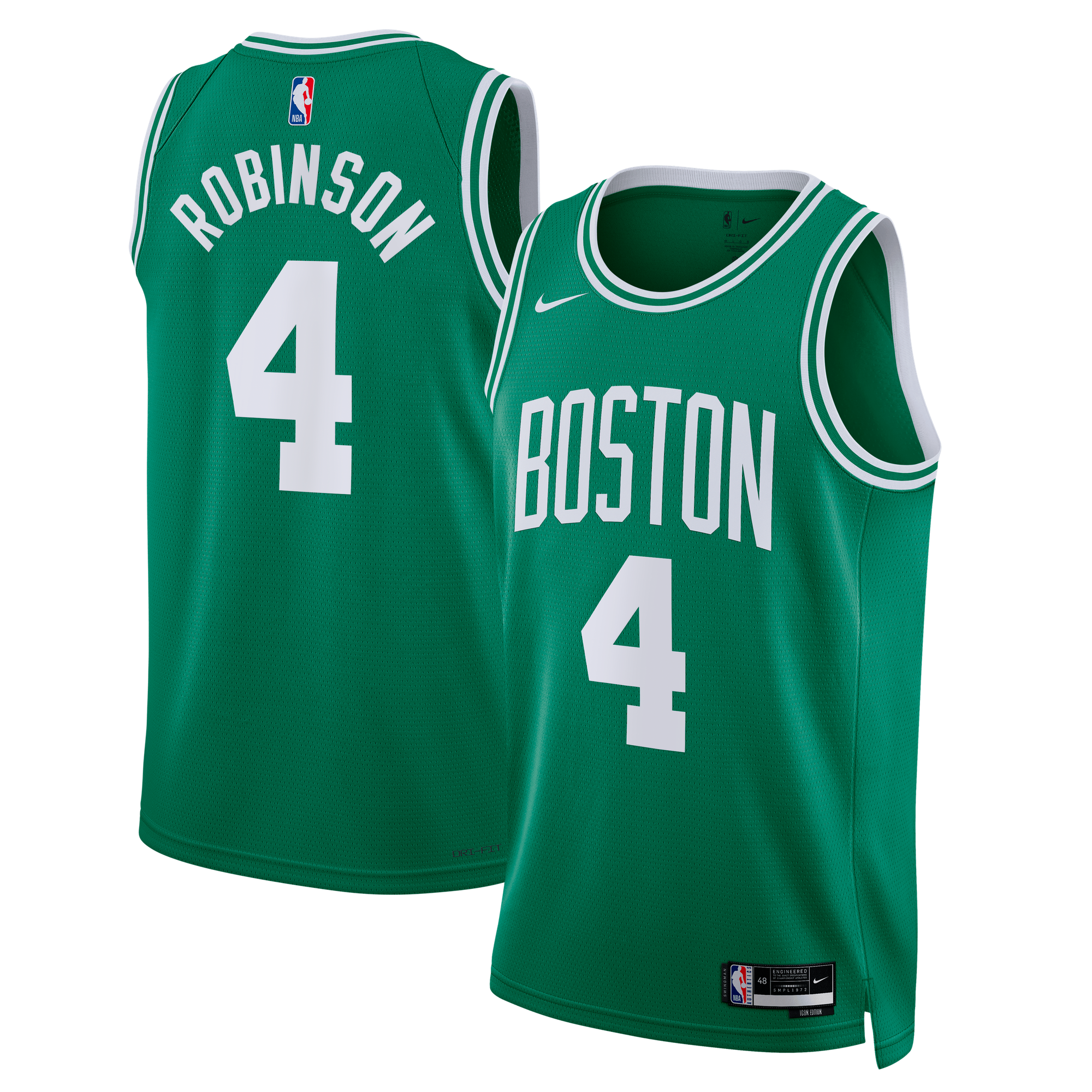 Maillot Swingman Édition Icône des Boston Celtics - Vert Kelly - Mitchell Robinson - Unisexe - Homme Taille: L
