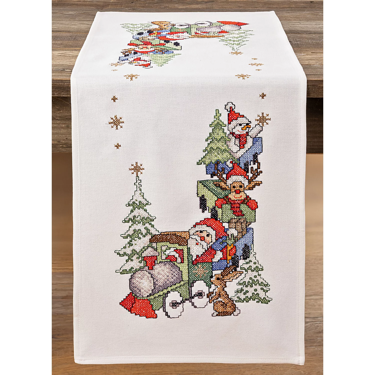 Chemin de table "train de Noël"