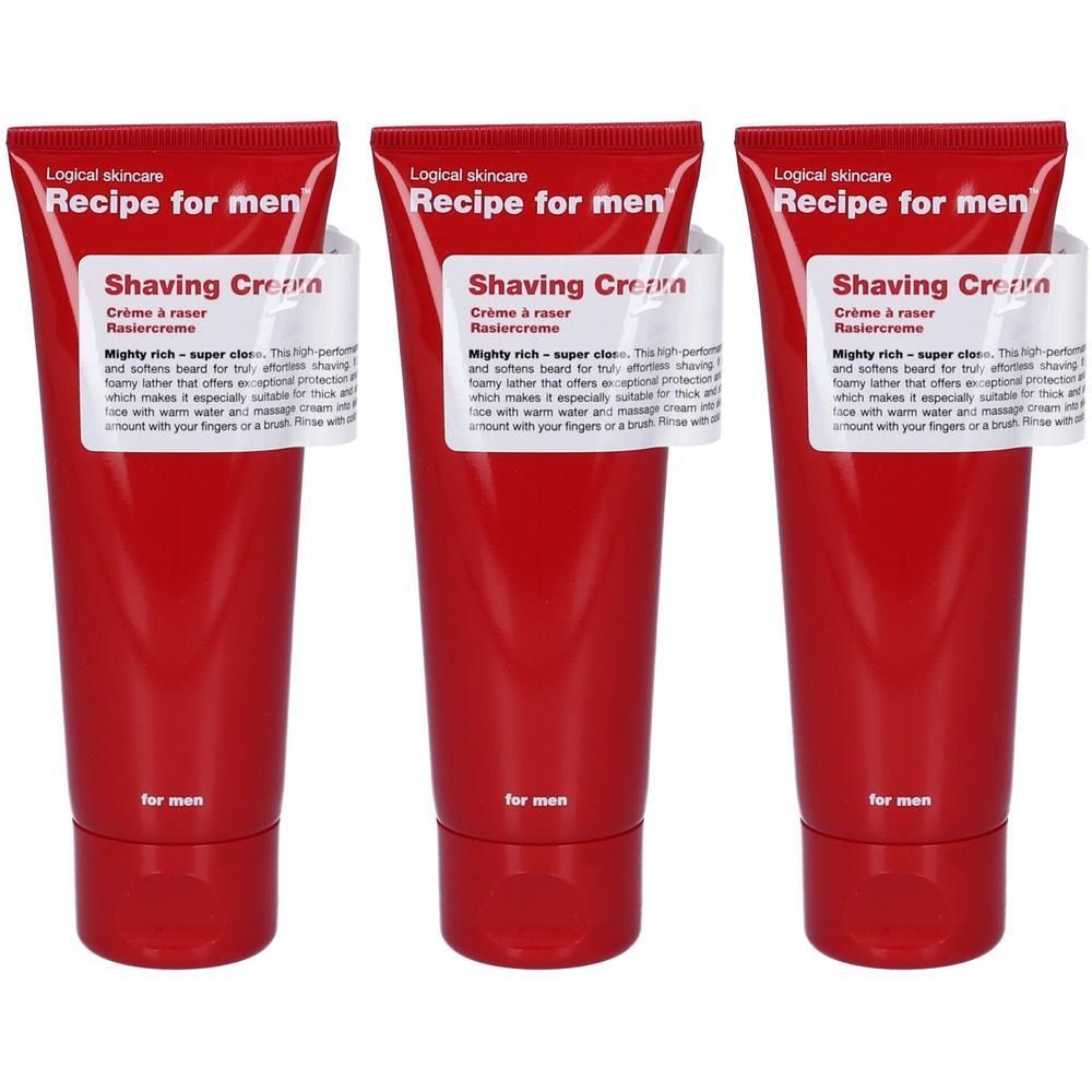 Recipe For Men Crema Rasatura 3x75 ml