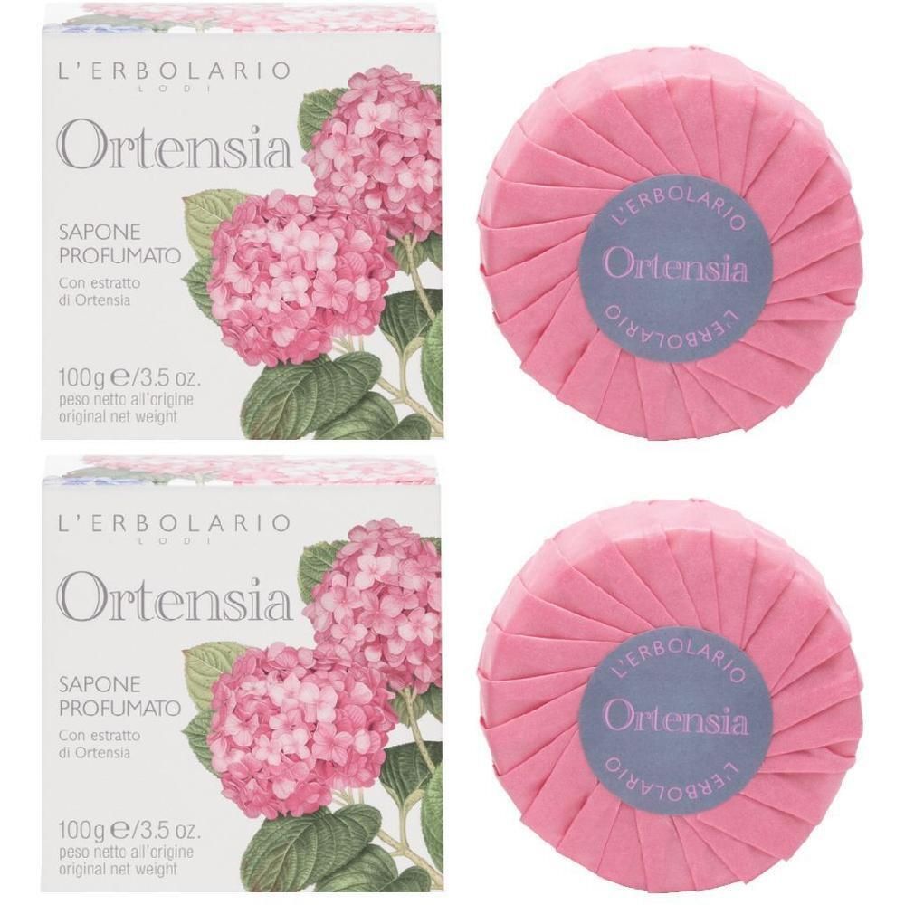 L'Erbolario Ortensia Sapone Profumato 2x100 g