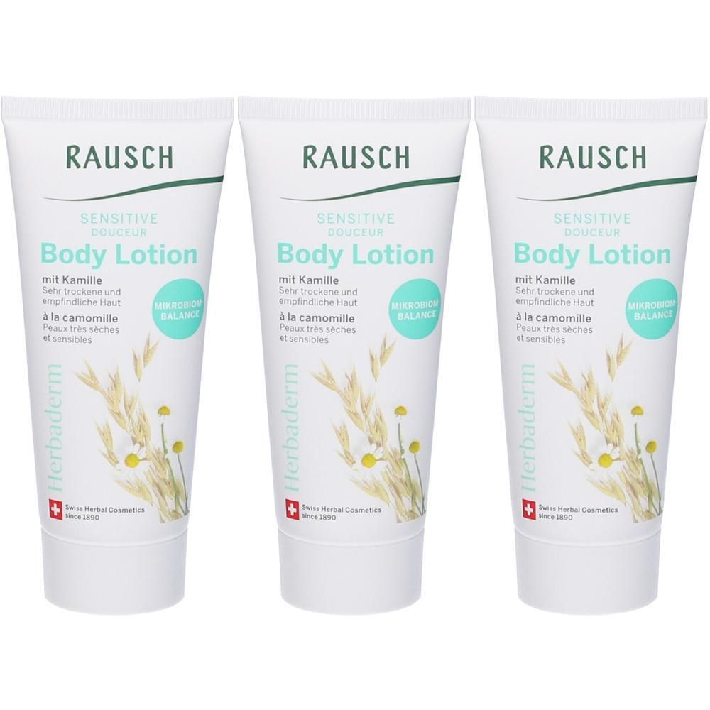 Rausch Lozione Corpo Delicata alla Camomilla 3x40 ml Soluzione