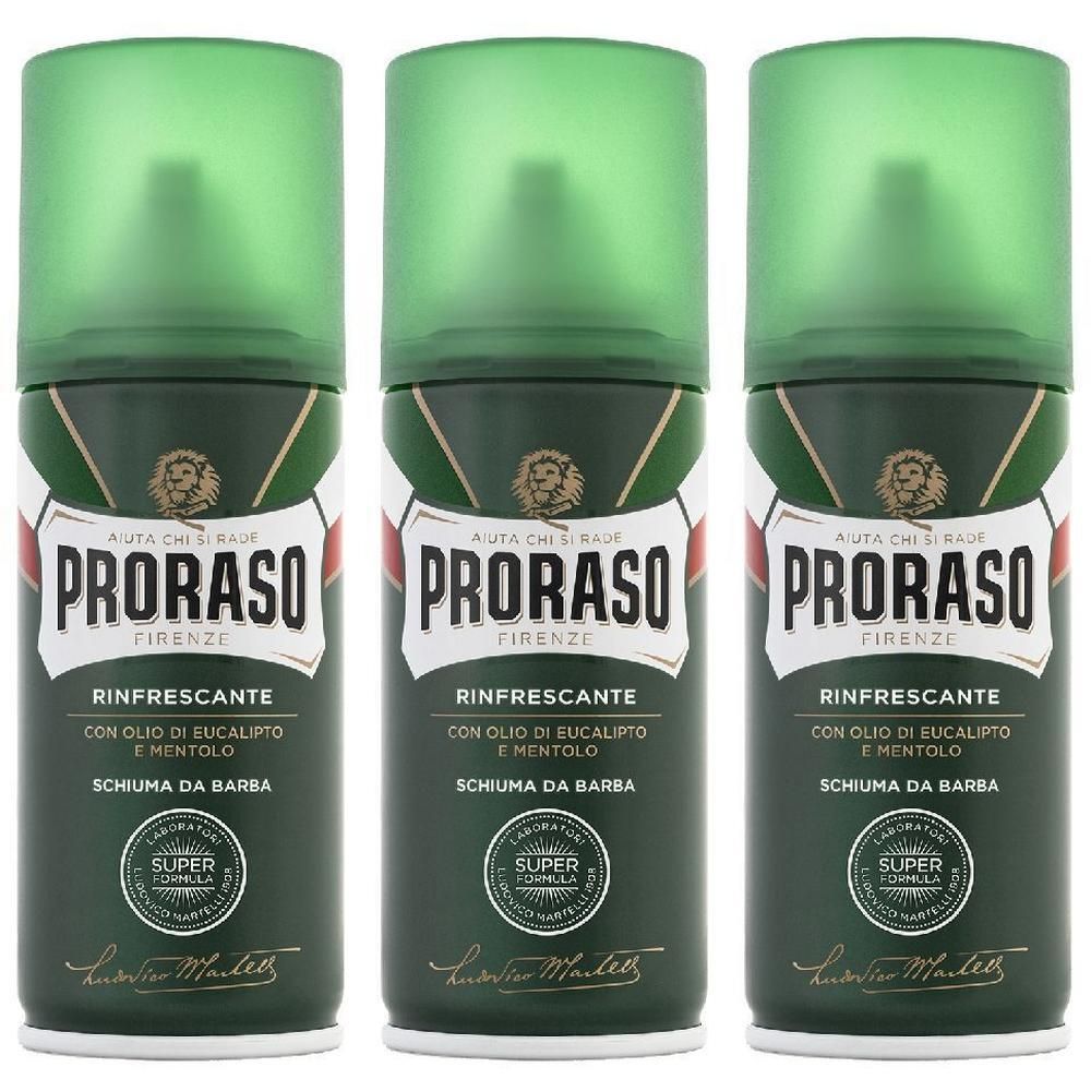 Proraso Schiuma da Barba Rinfrescante 3x100 ml