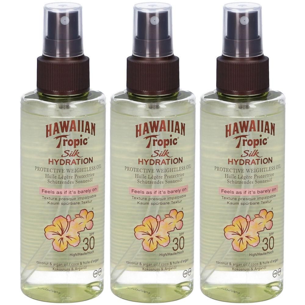 Hawaiian Tropic Silk Hydration Weightless Oil SPF30 3x150 ml