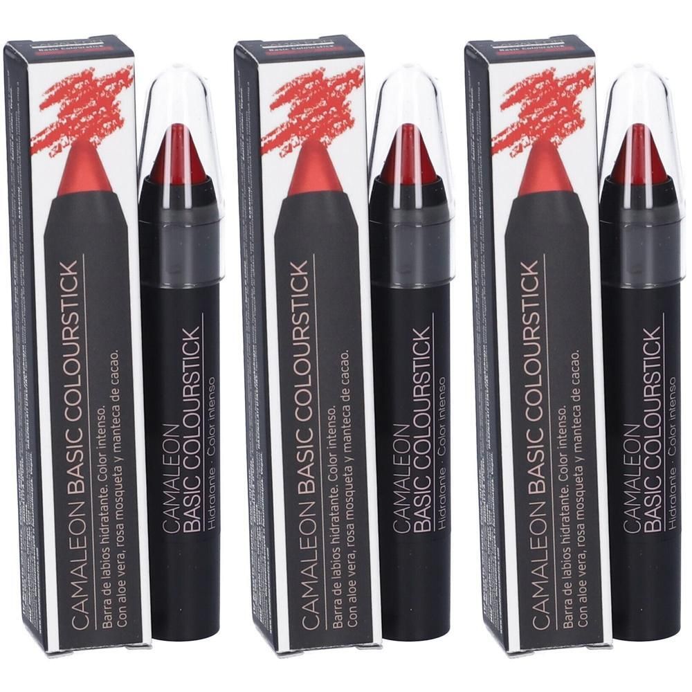 Camaleon Basic Colourstick Rosso 3x1 St