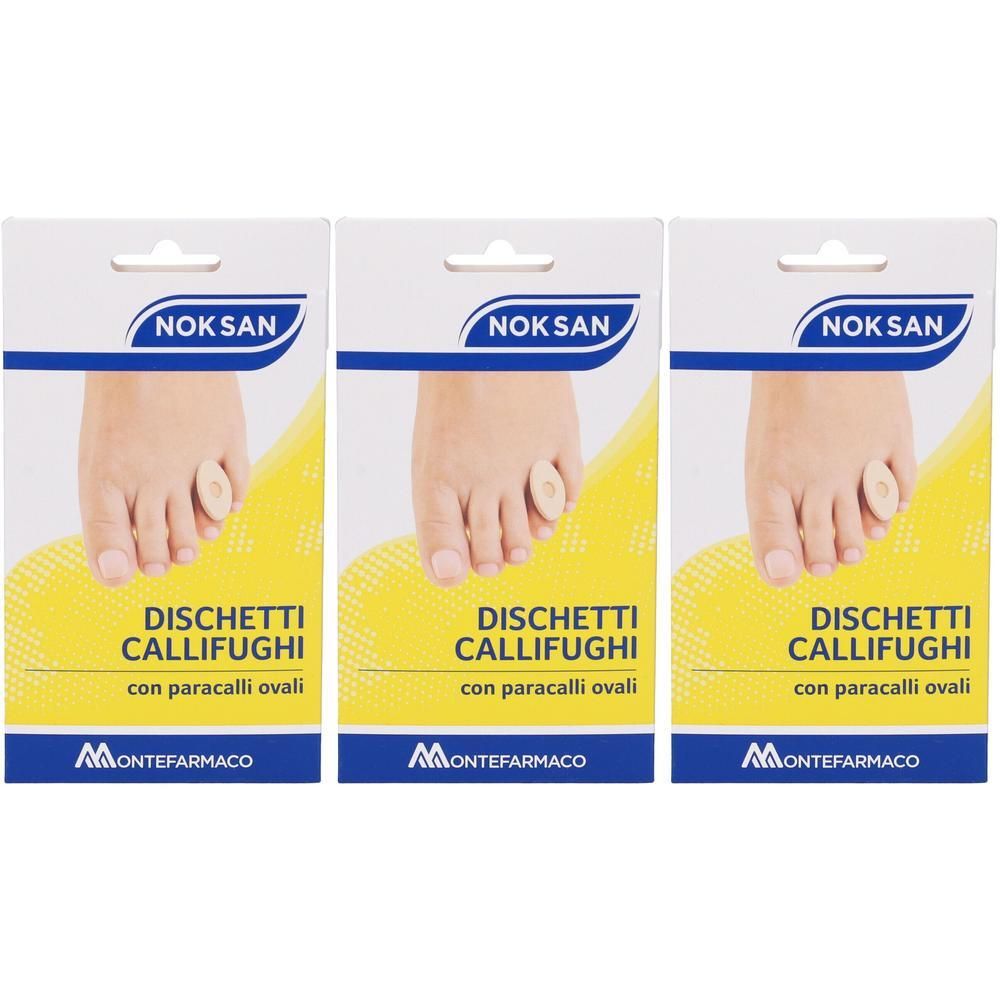 NOK SAN Dischetti Callifughi con Paracalli Ovali 3x1 pz Cerotto