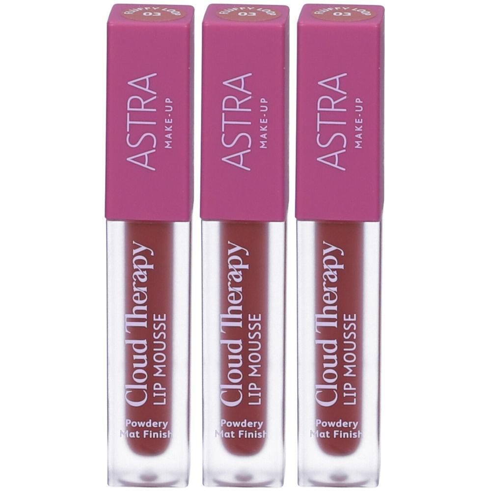 ASTRA Make-Up Mousse Labbra Cloud Therapy Tonalità 03 Fluffy Loop 3x1
