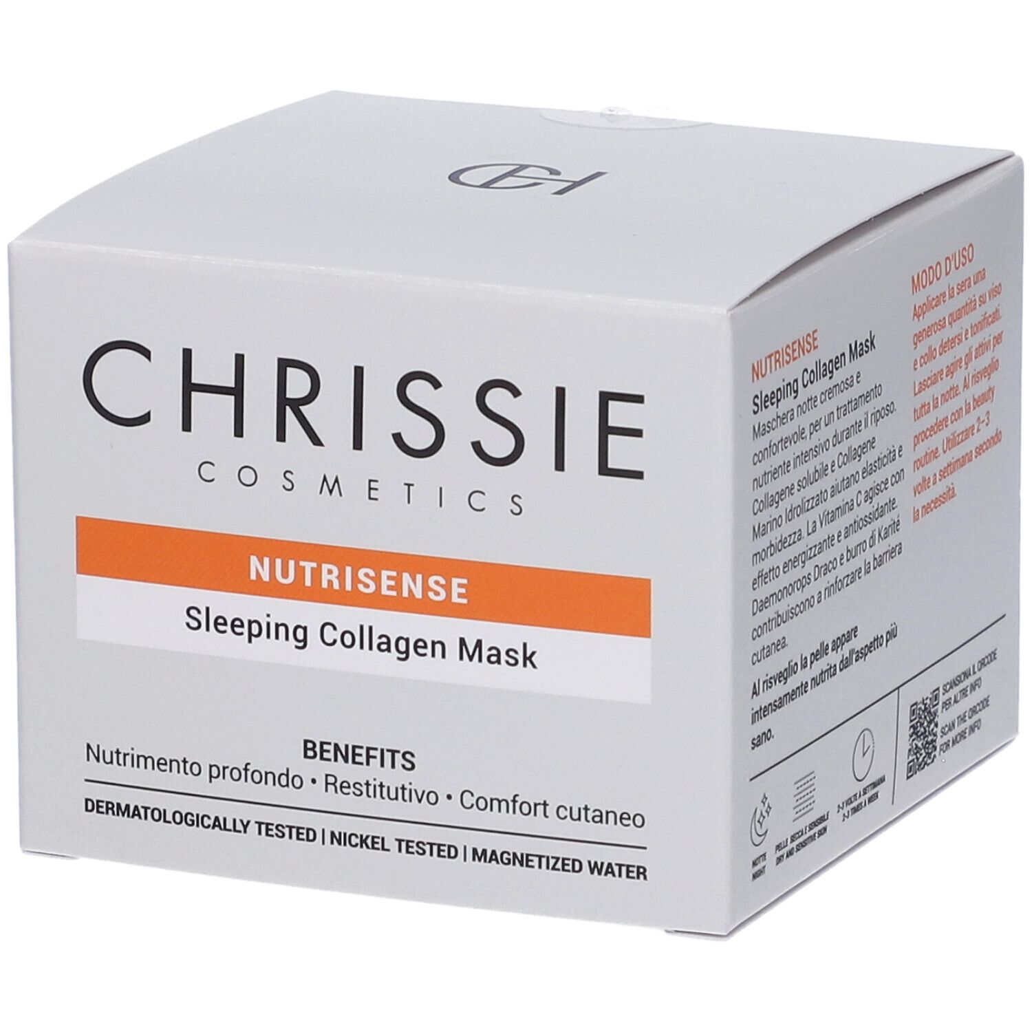 Chrissie Cosmetics Maschera Viso Nutrisense Sleeping Collagen 50 ml vi