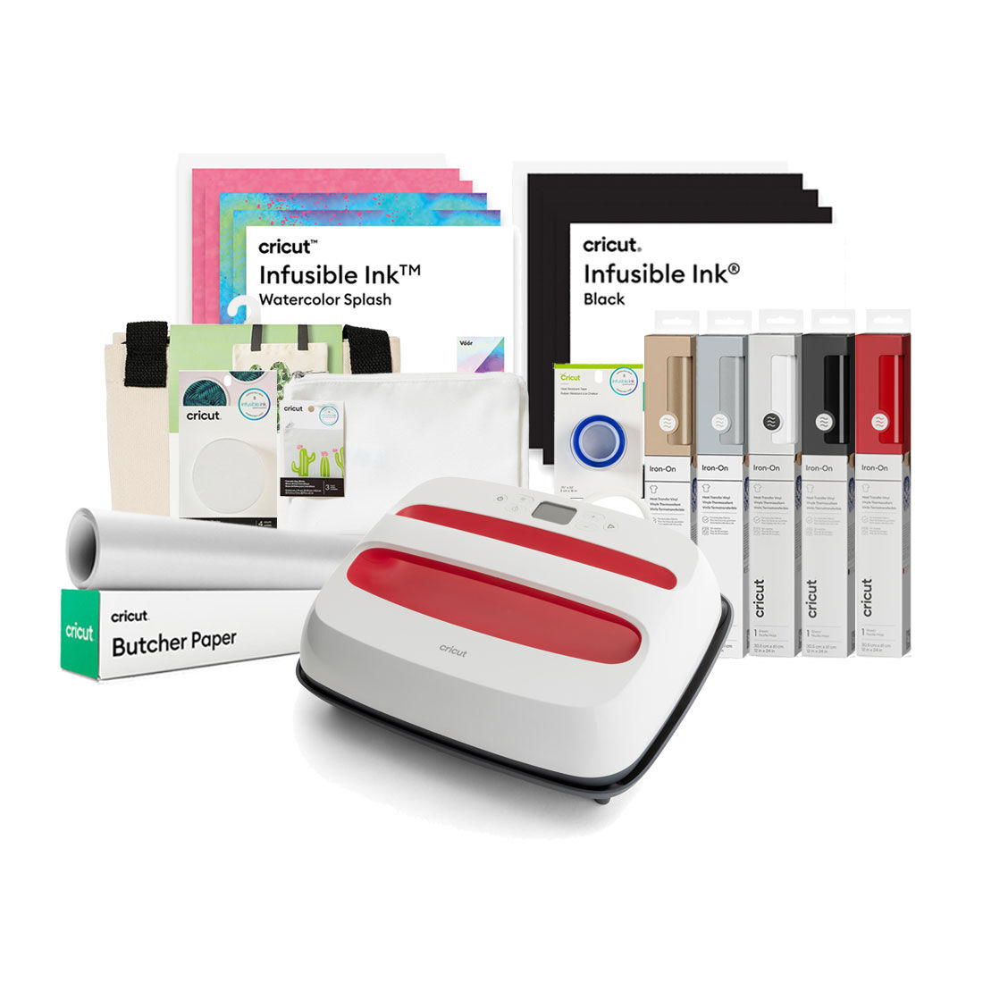 Cricut EasyPress SE | 12 in x 10 in | Raspberry + Everything Bundle