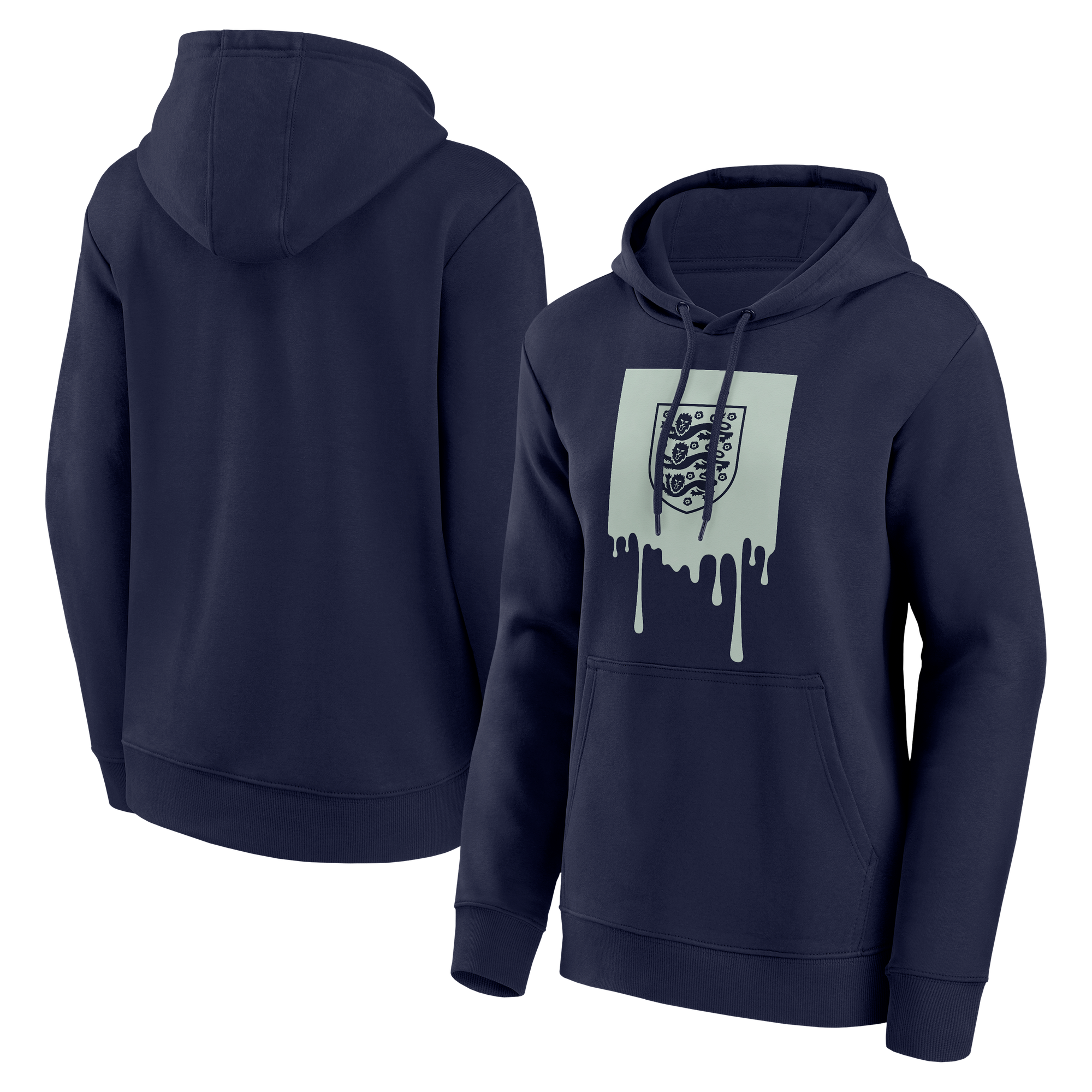 England Liquify Graphic Hoodie – Marineblau – Damen