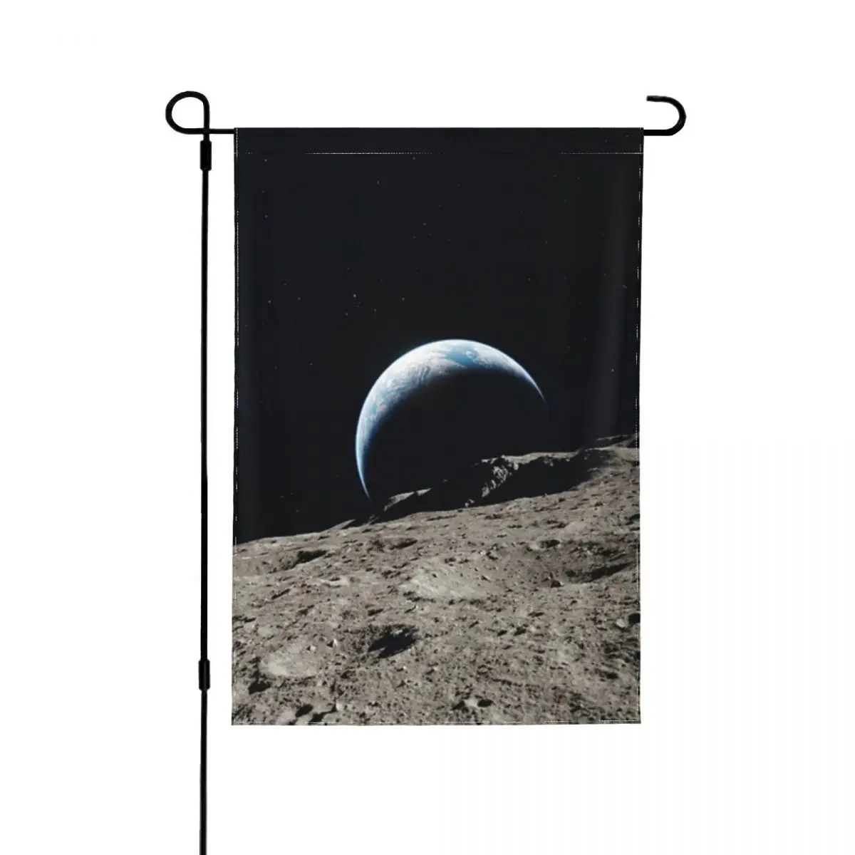 Art spatial Nébuleuse colorée, Décoration de bordure de jardin Galaxie colorée, Décoration extérieure, Drapeau de jardin personnalisé, Drapeau de jardin
