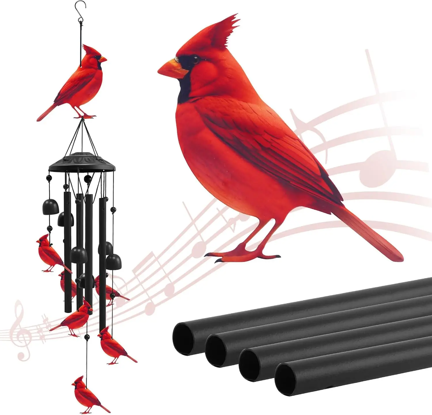 Outdoor colorful wind chimes, suitable as wind chime gifts for women/men, garden/yard decor, durable outdoor wind chimes