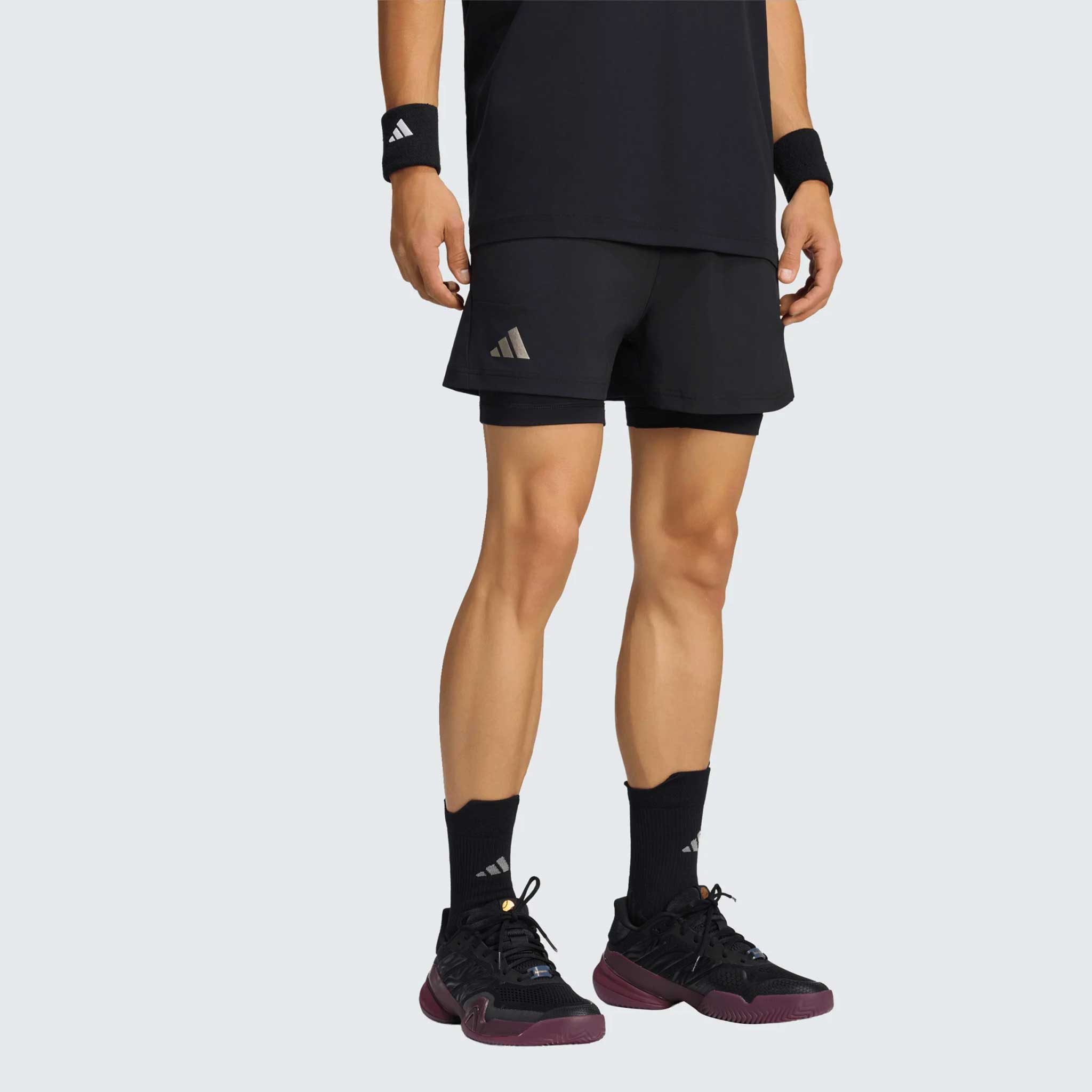 adidas US Open 2026 Short & Tights Men's Tennis Apparel Black