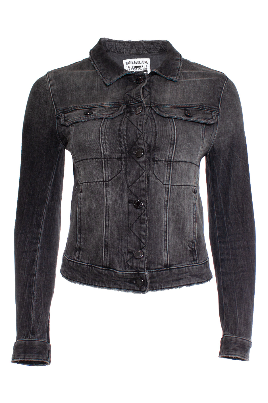 Zadig & Voltaire Graue Jeansjacke XS/S
