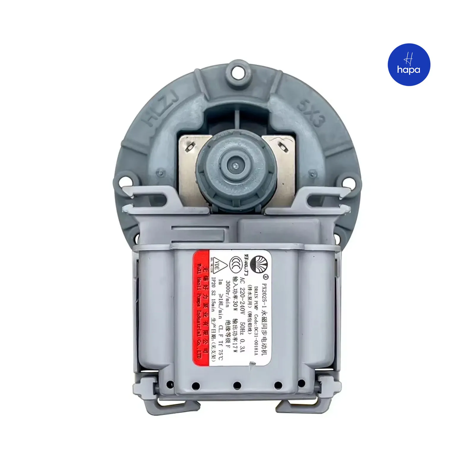 Neuer PX2025-1 DC31-00181A 220-240V 50Hz 30W 3000 U/min Waschmaschinen-Abflusspumpenmotor für Samsung Waschmaschinen
