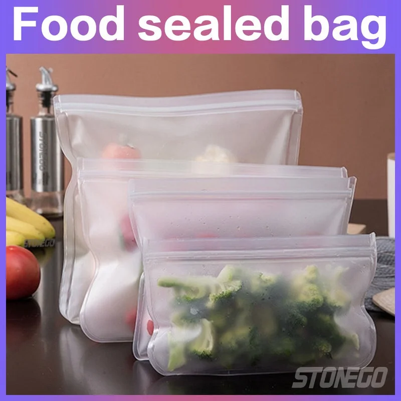 Sac de conservation des aliments EVA, sac de conservation des aliments pour réfrigérateur, sac de scellage des aliments pour fruits et légumes, sac de conservation réutilisable Stonego