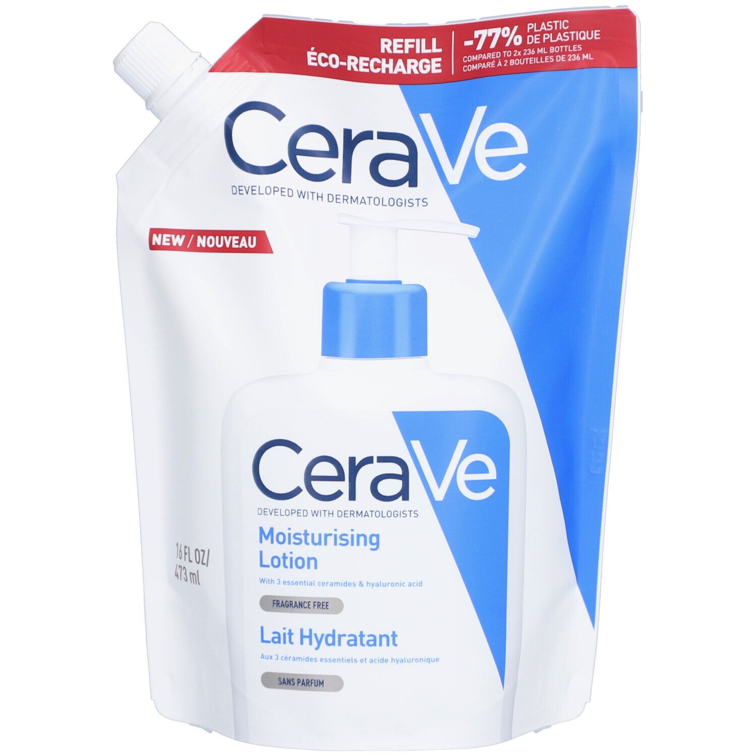 CeraVe Lotion Idratante Eco-Ricarica per il Corpo e Viso 473 ml Lozion