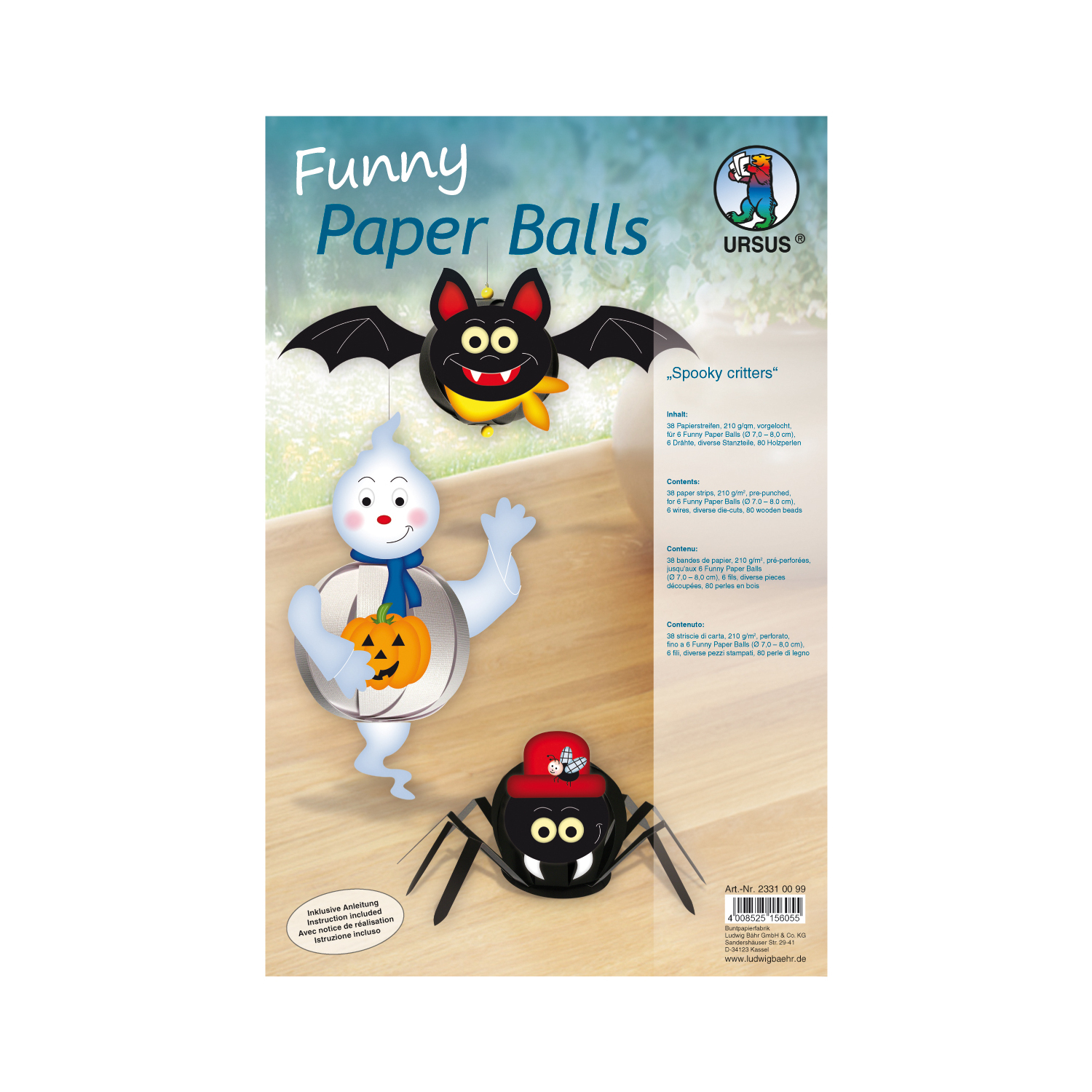 Ursus Funny Paper Balls Halloween