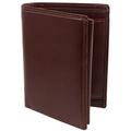 Visconti Leather Mens Slim Wallet Monza Collection (Brown)