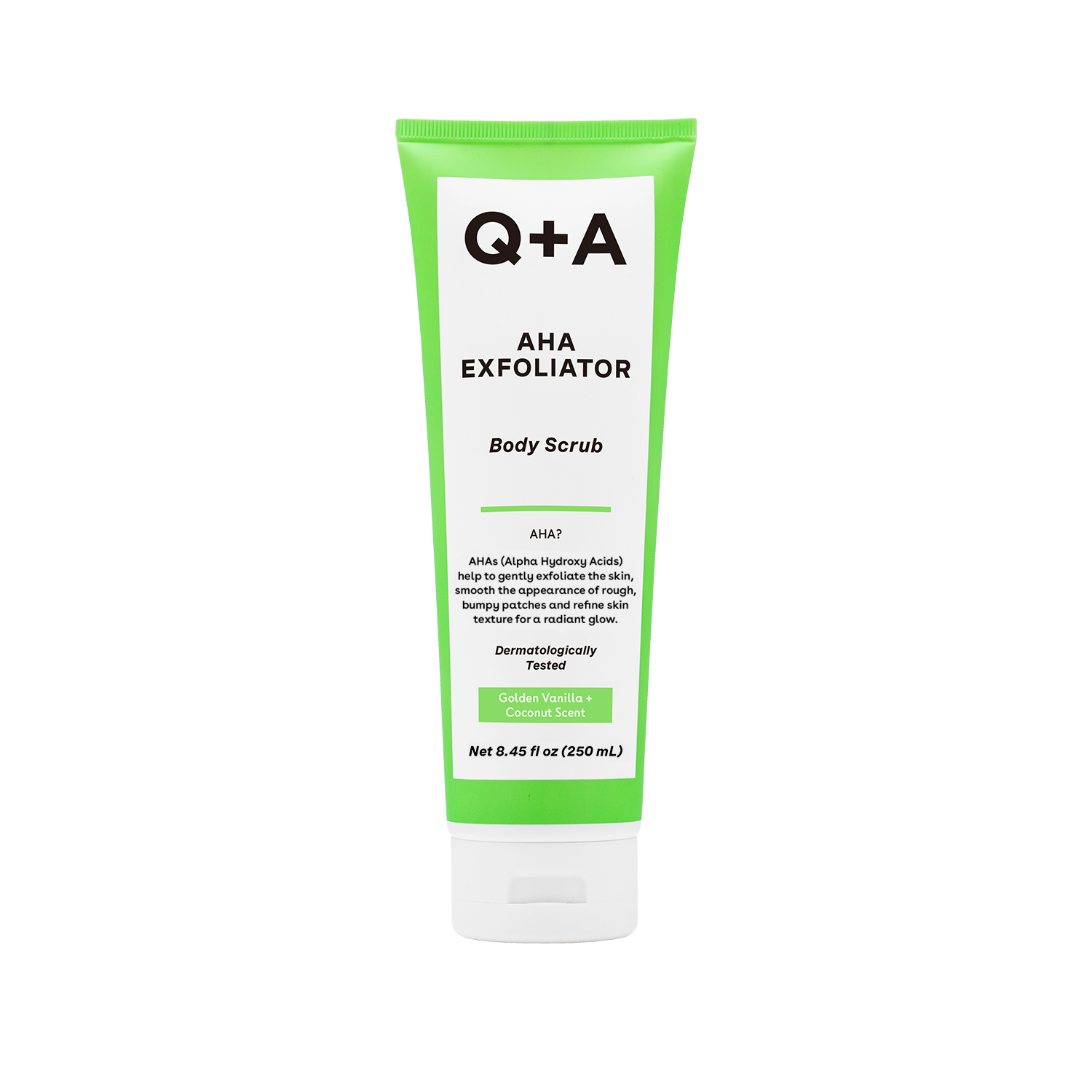 Q+A AHA Exfoliator Body Scrub 250ML