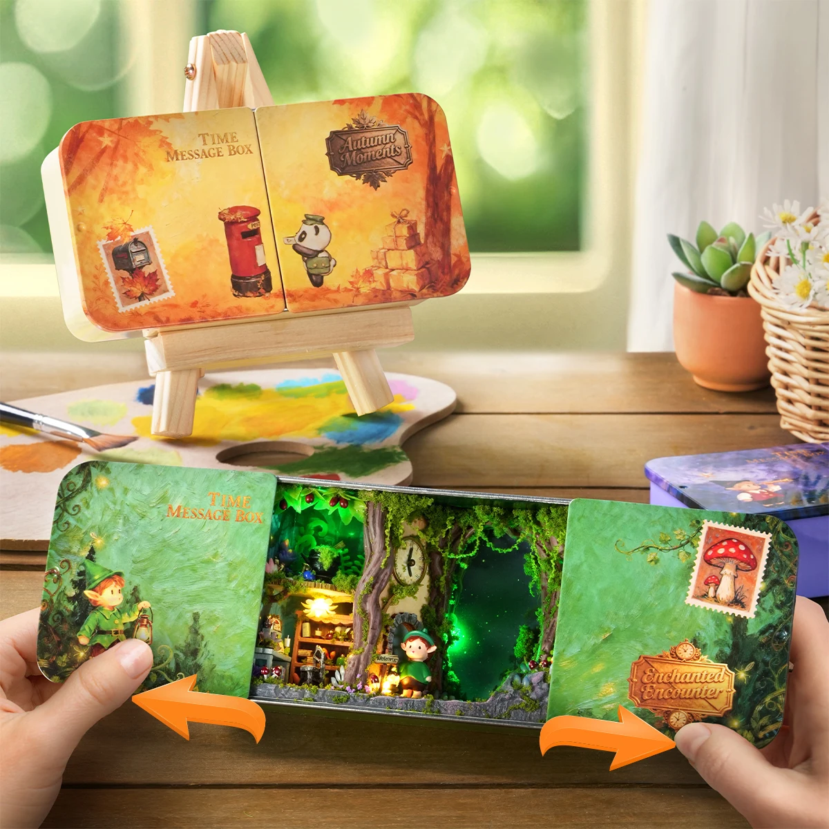 Nouvelle maison de poupée en fer DIY, kit miniature en bois, meubles, maison de poupée lumineuse, meubles faits à la main, jouets, coffret, cadeaux d