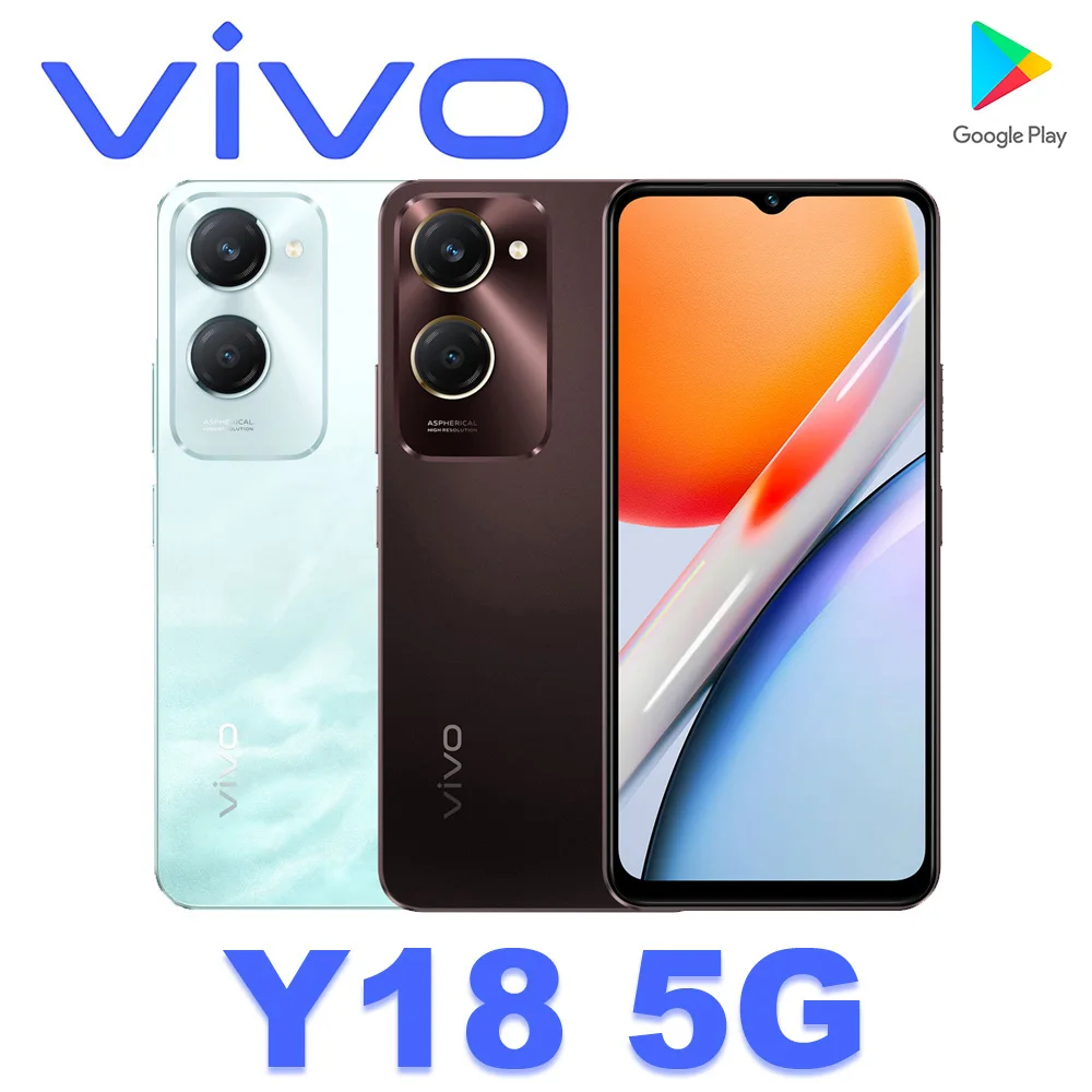 2026 NEW VIVO Y18 Smartphone 6.56-inch 90Hz HD Display 50MP Camera 5000mAh Battery Dual SIM IP54 Waterproof Smartphone
